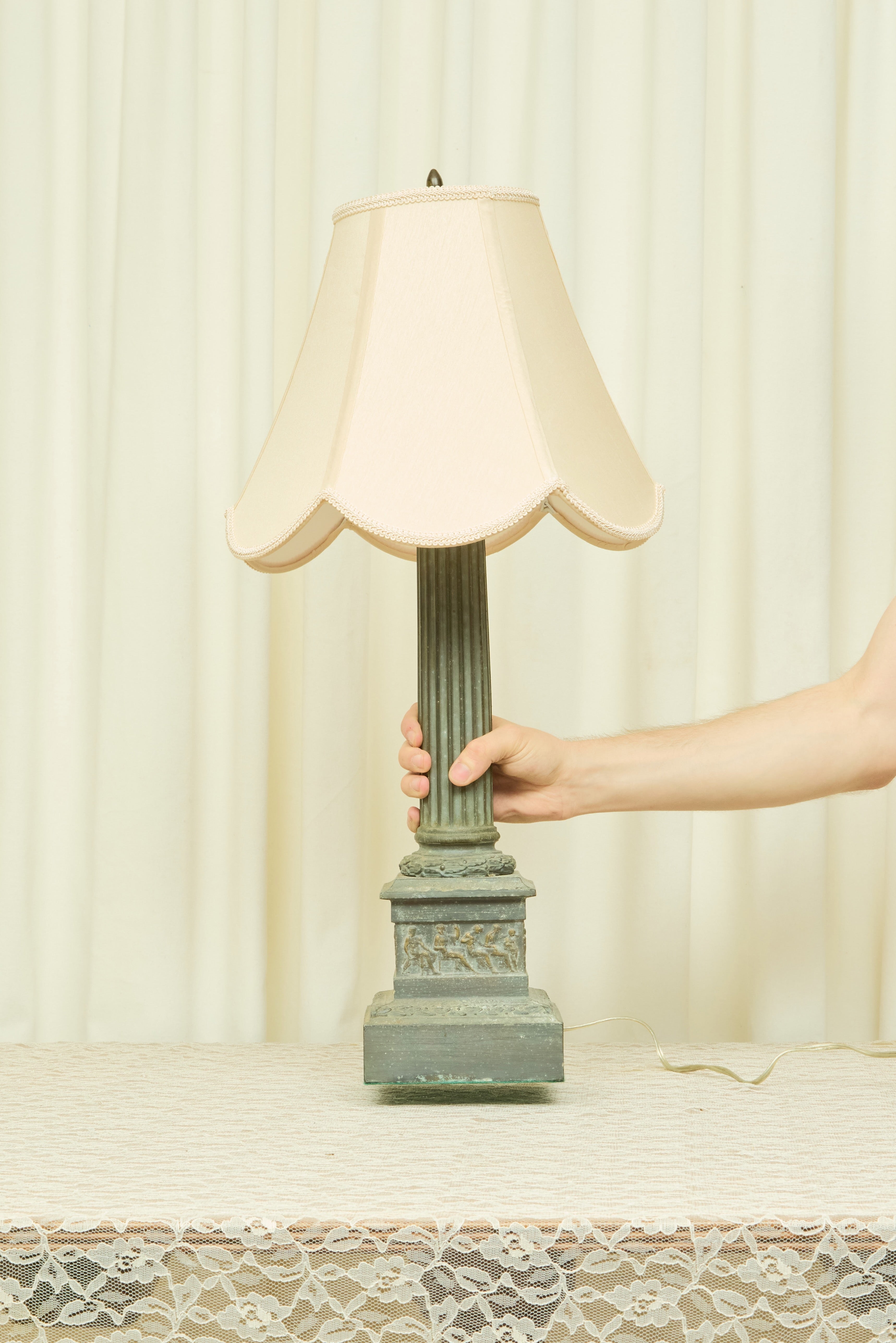 Vintage Neoclassical Column Lamp