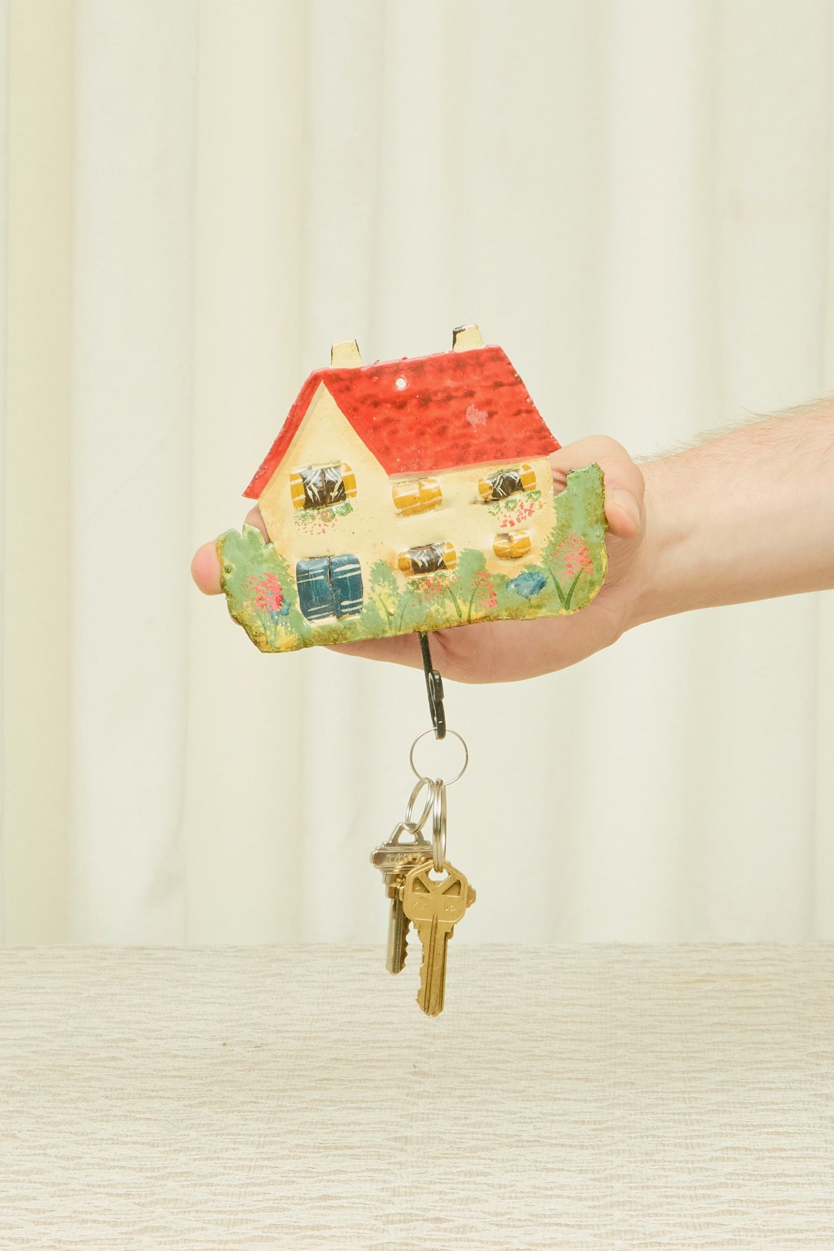 Vintage Painted Cottage Hook