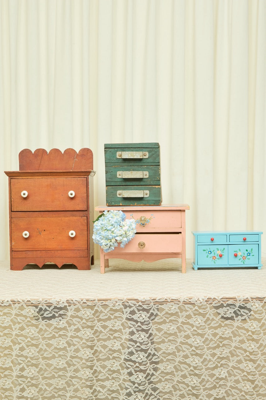 Vintage Painted Dresser Jewelry Box