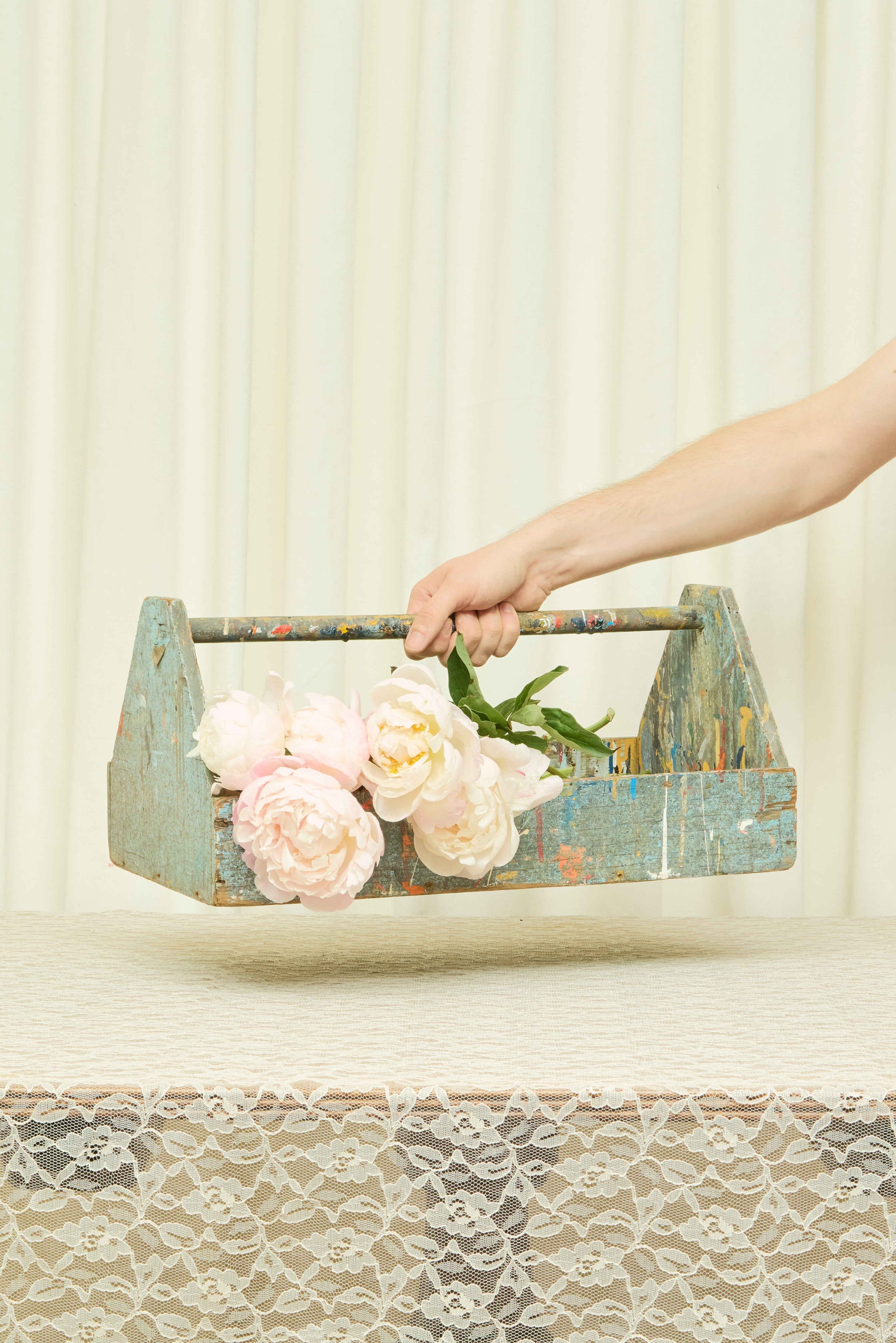 Vintage Painters Wooden Box