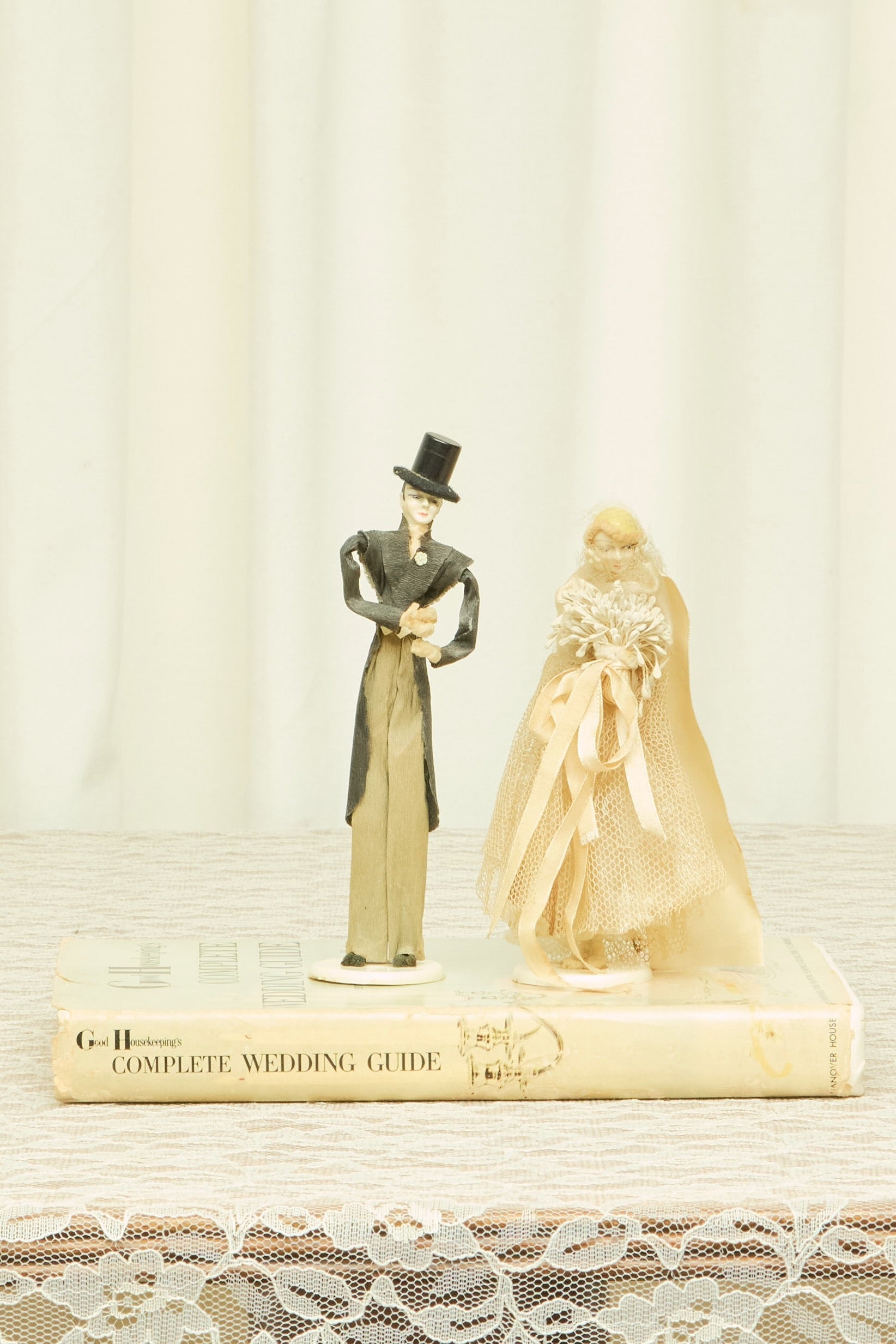 Vintage Victorian Couple Cake Topper