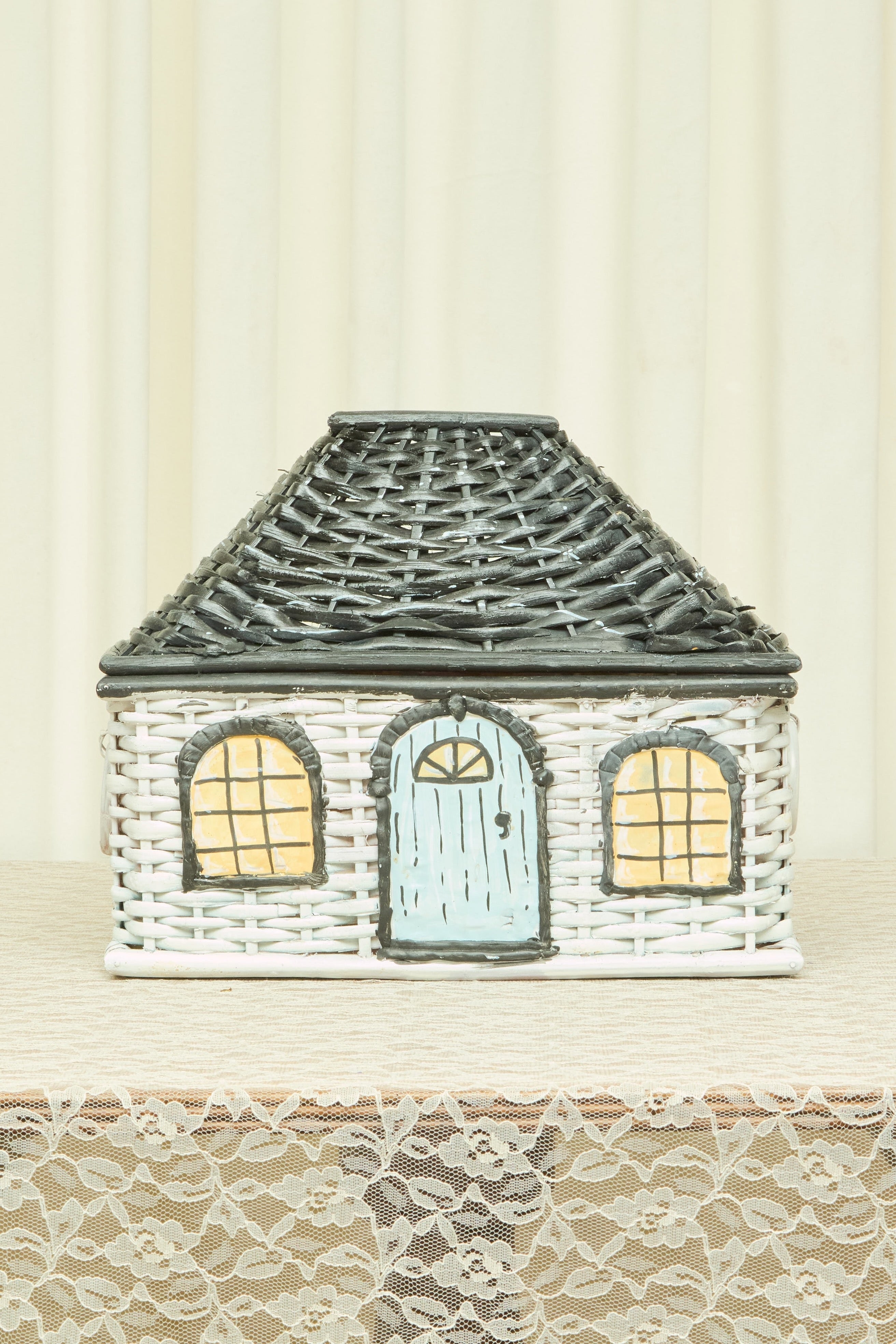 Vintage Wicker House Basket