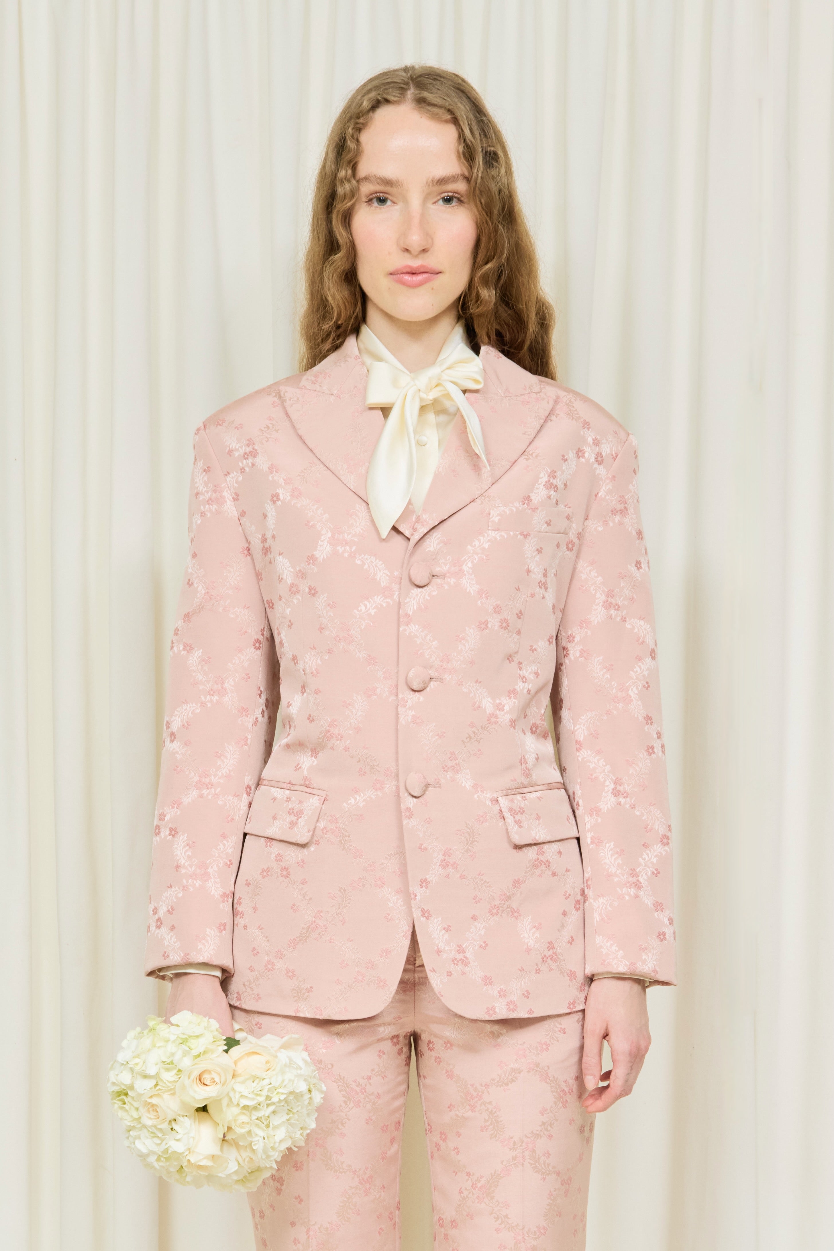 Walt Embroidered Trellis Blazer