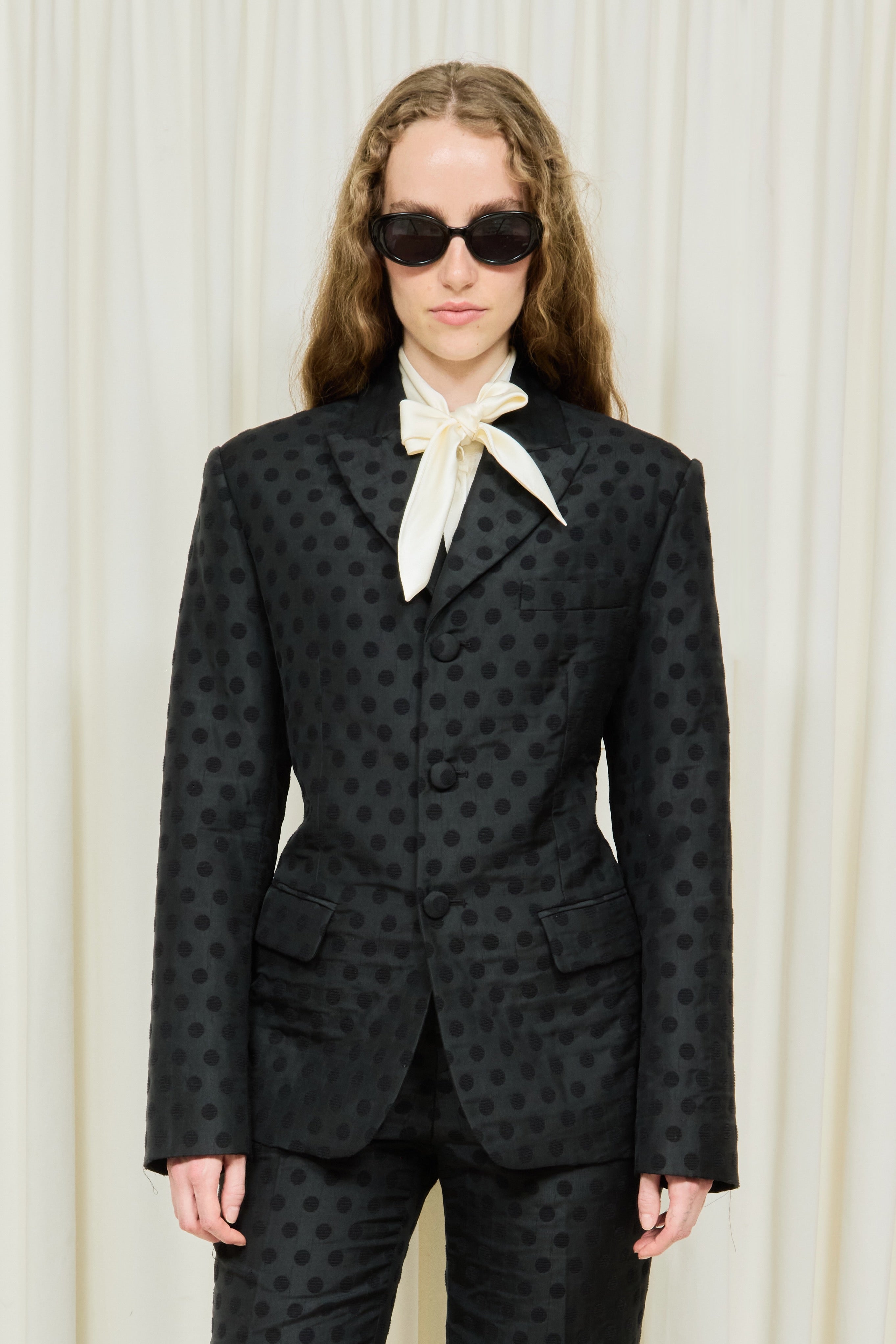 Walt Polkadot Jacquard Blazer