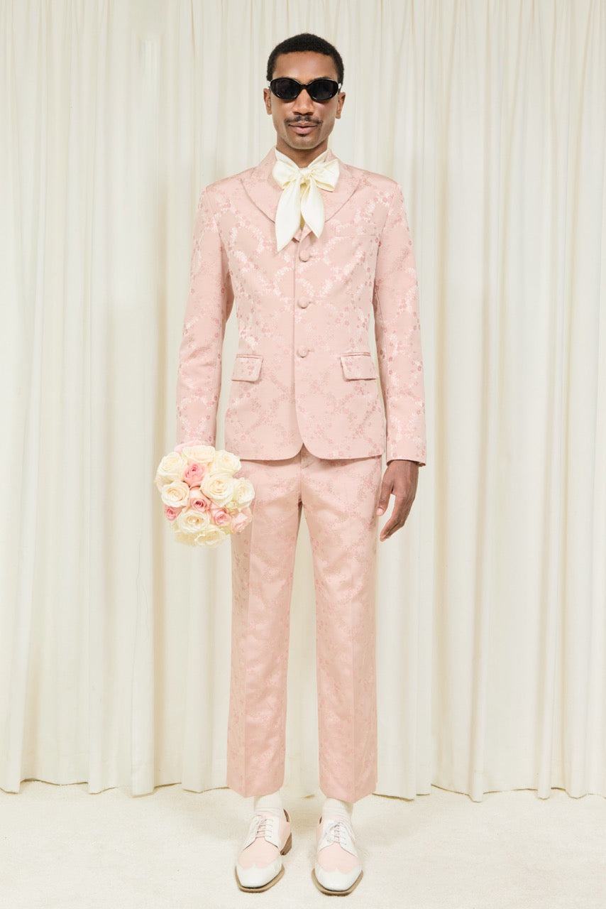 Willie Embroidered Trellis Trouser