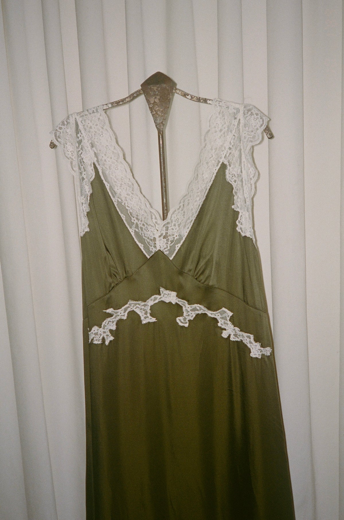 Irene Lace Trim Midi Dress