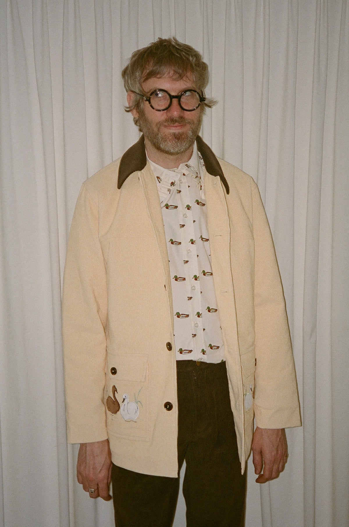 Porter Swan Embroidered Barn Jacket