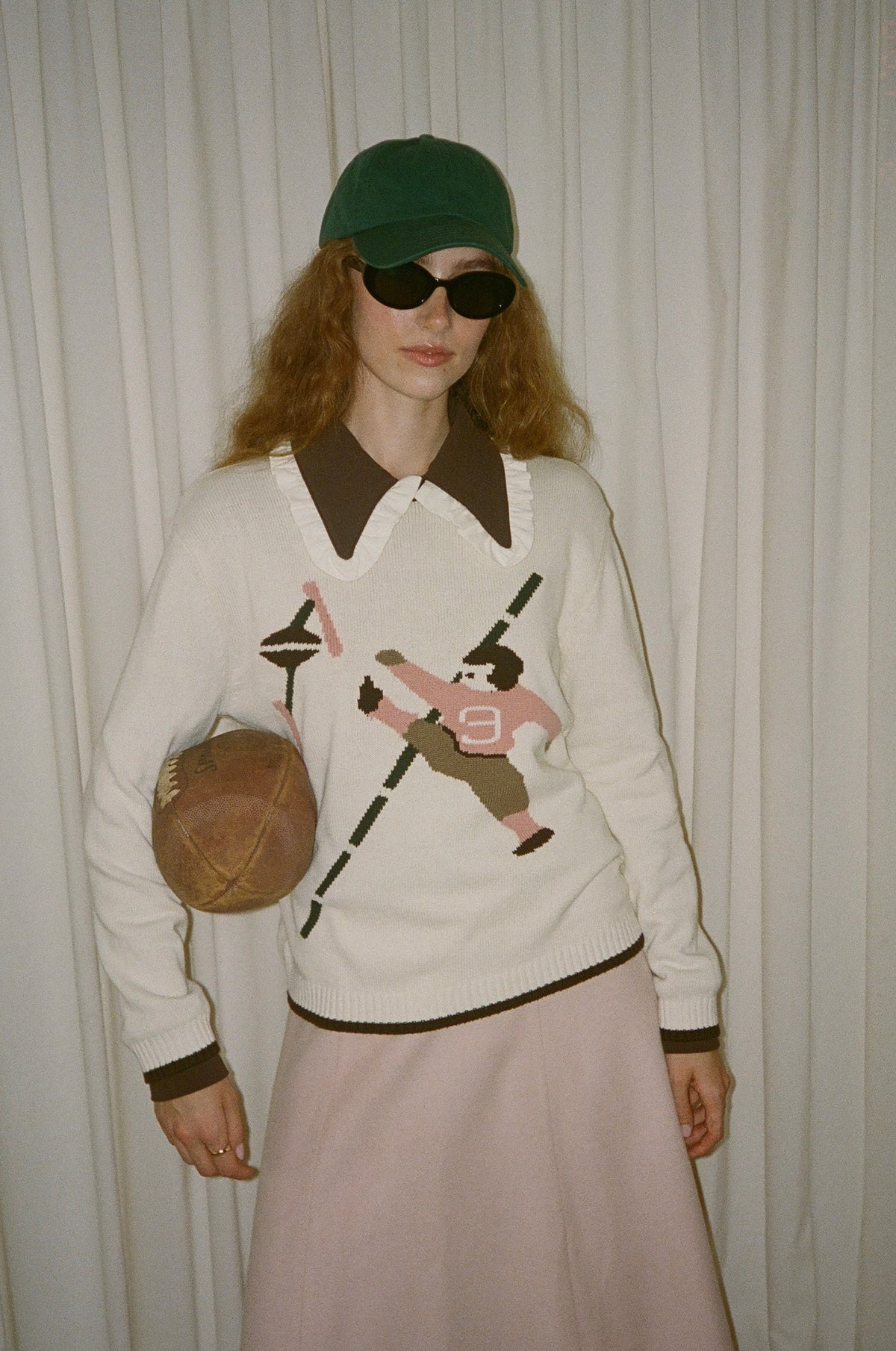 Newtie Football Intarsia Sweater