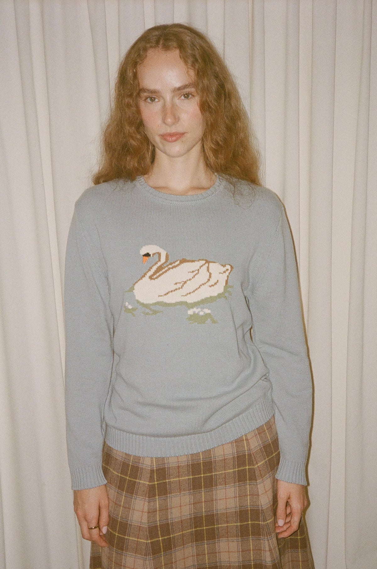 Millhouse Swan Intarsia Sweater