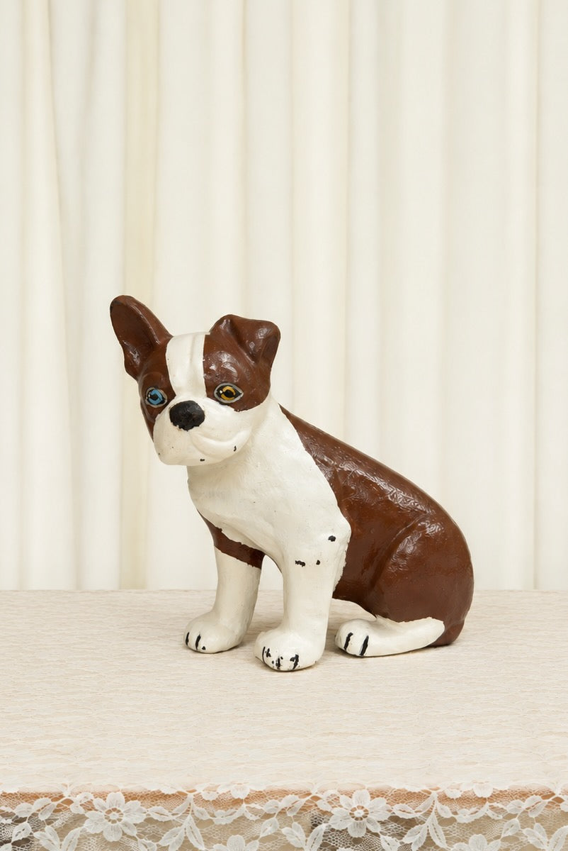 Vintage Cast Iron Dog Door Stop/Decor