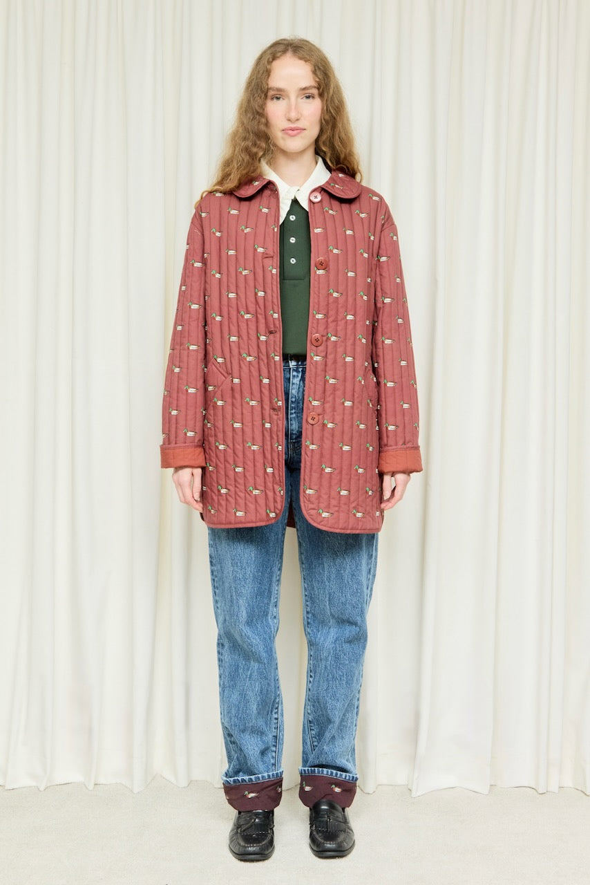 Arnie Mallard Print Quilted Jacket