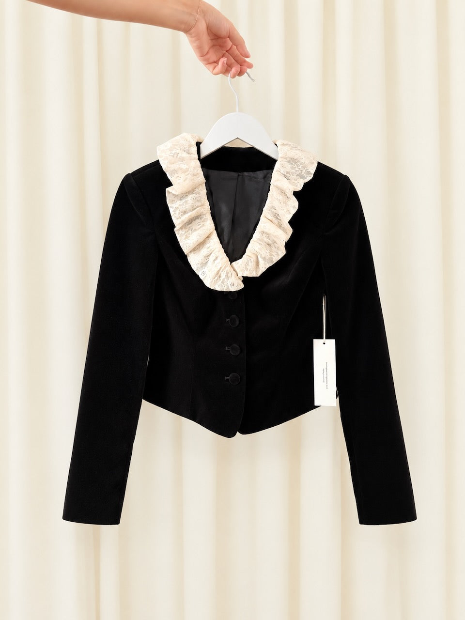 SAMPLE Antoinette Velvet/Lace Jacket XS