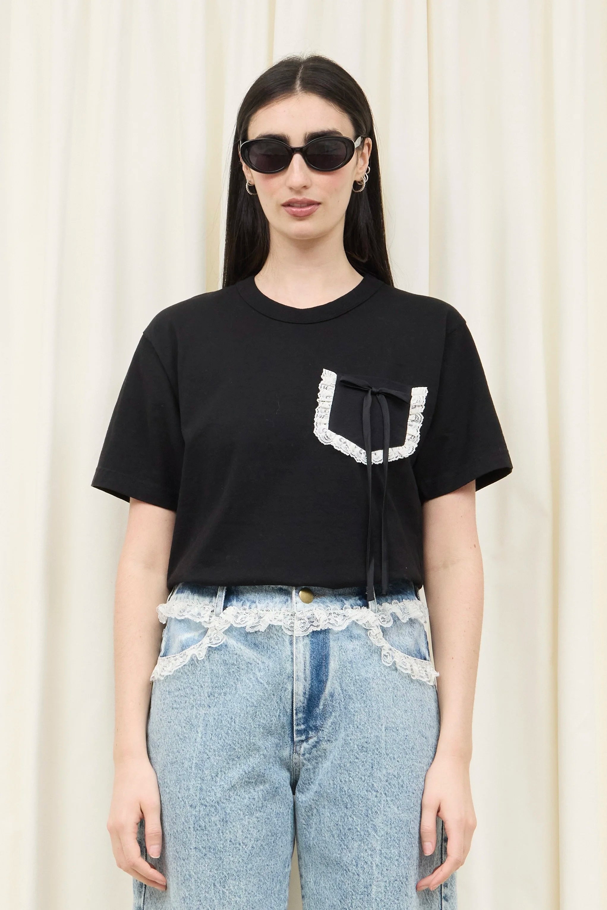Stuart Lace Pocket Tee