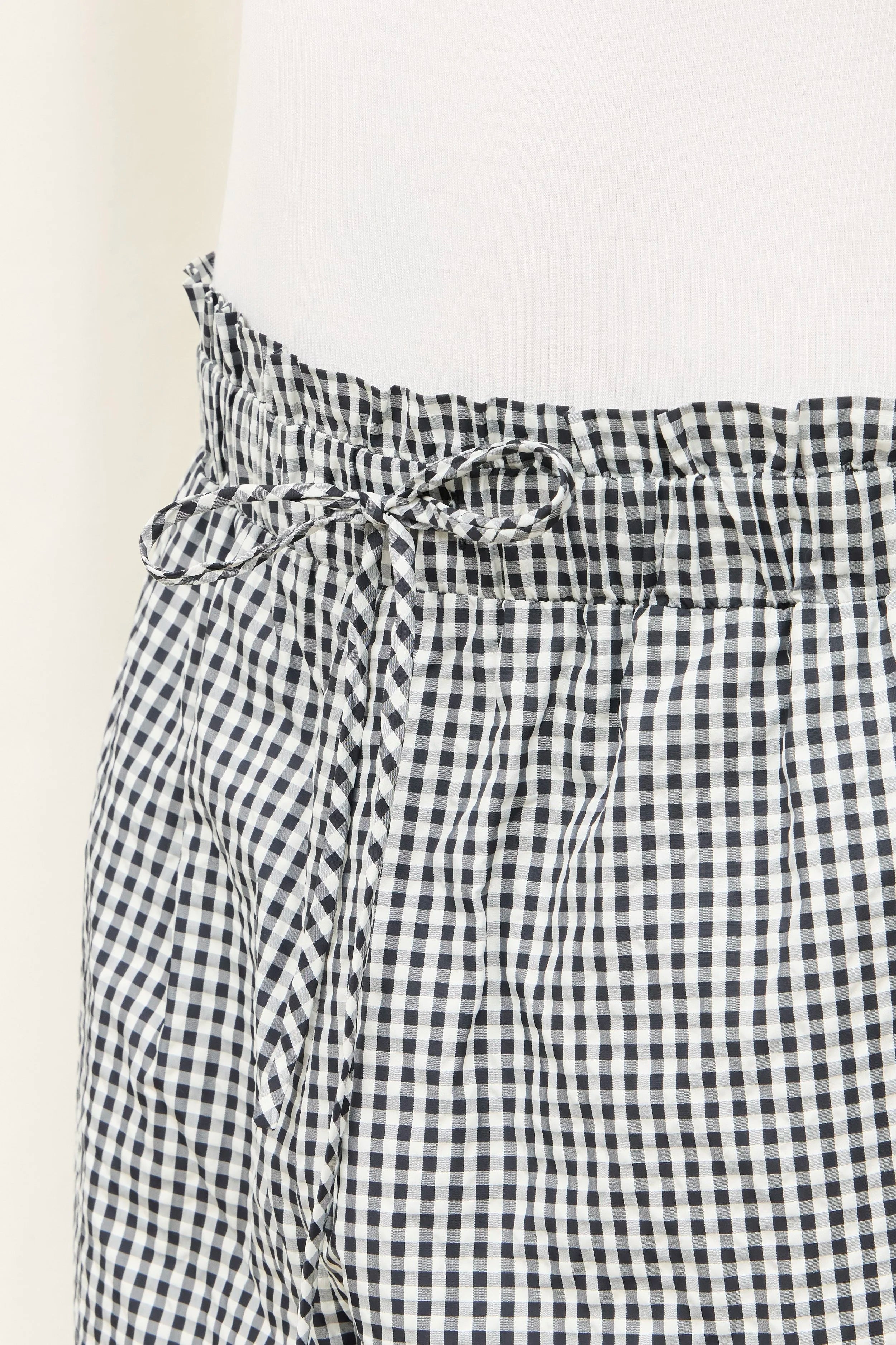 Kennedy Ruffle Gingham Track Pant