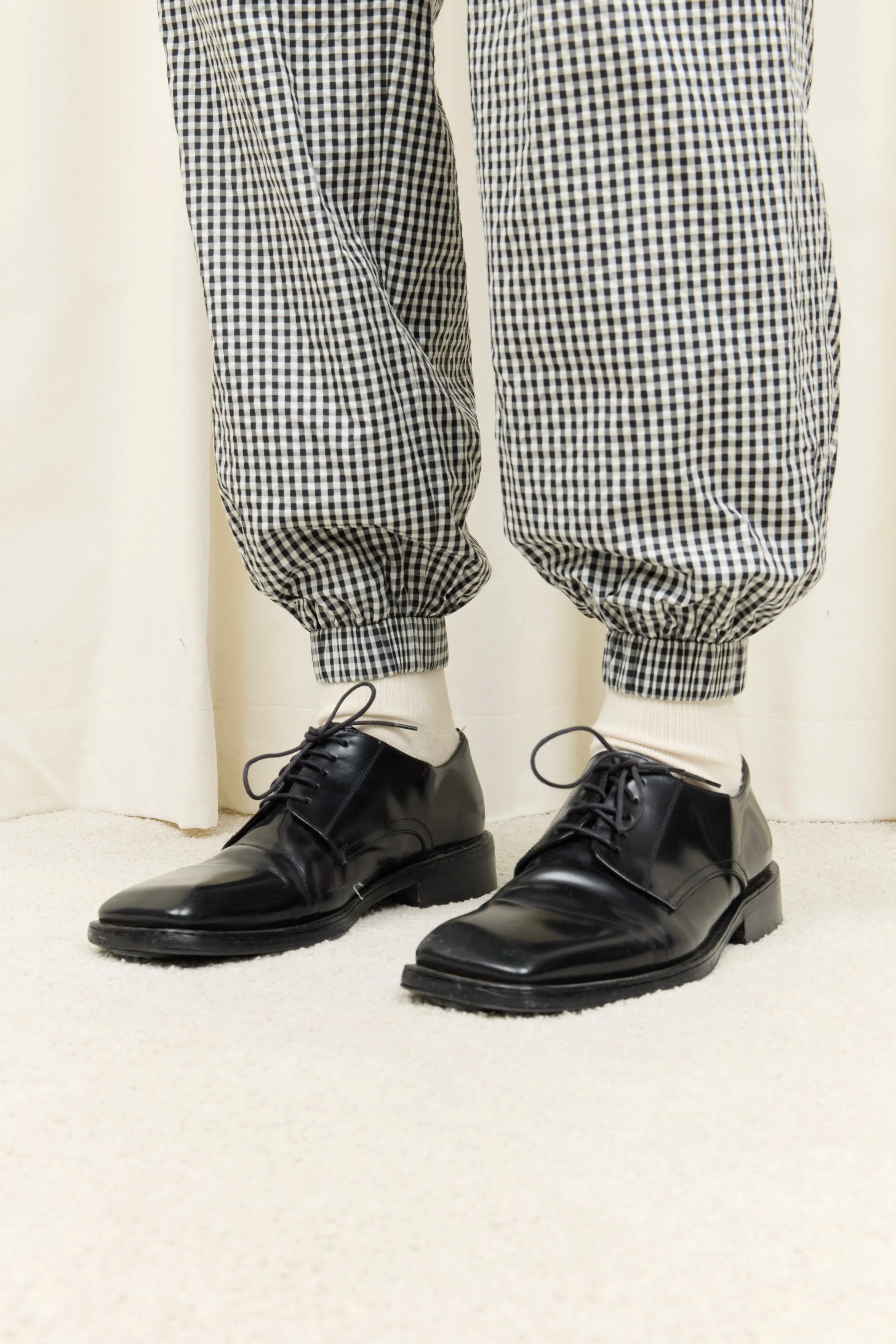 Kennedy Ruffle Gingham Track Pant