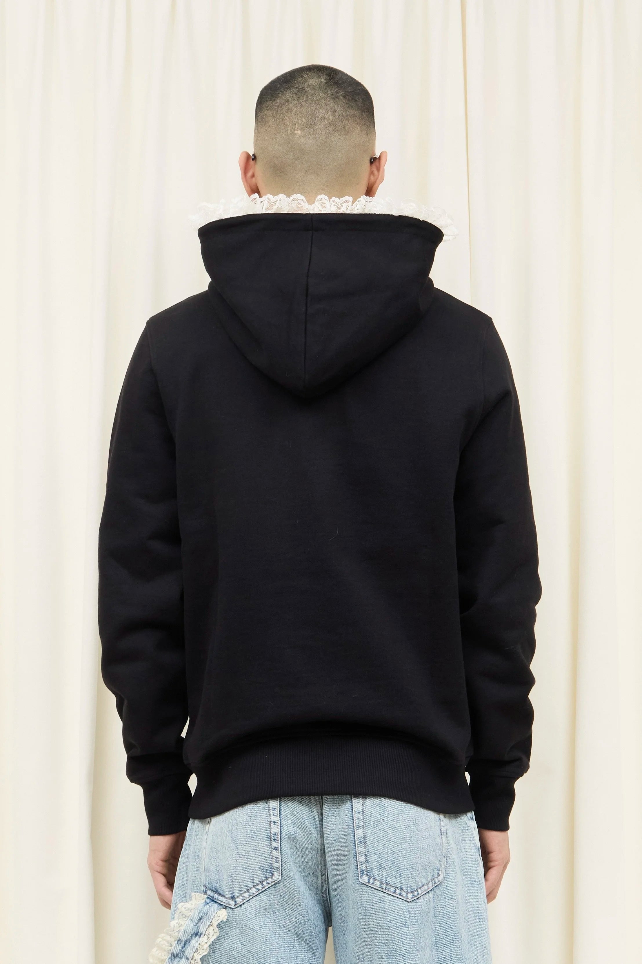 Becky Lace Trim Hoodie
