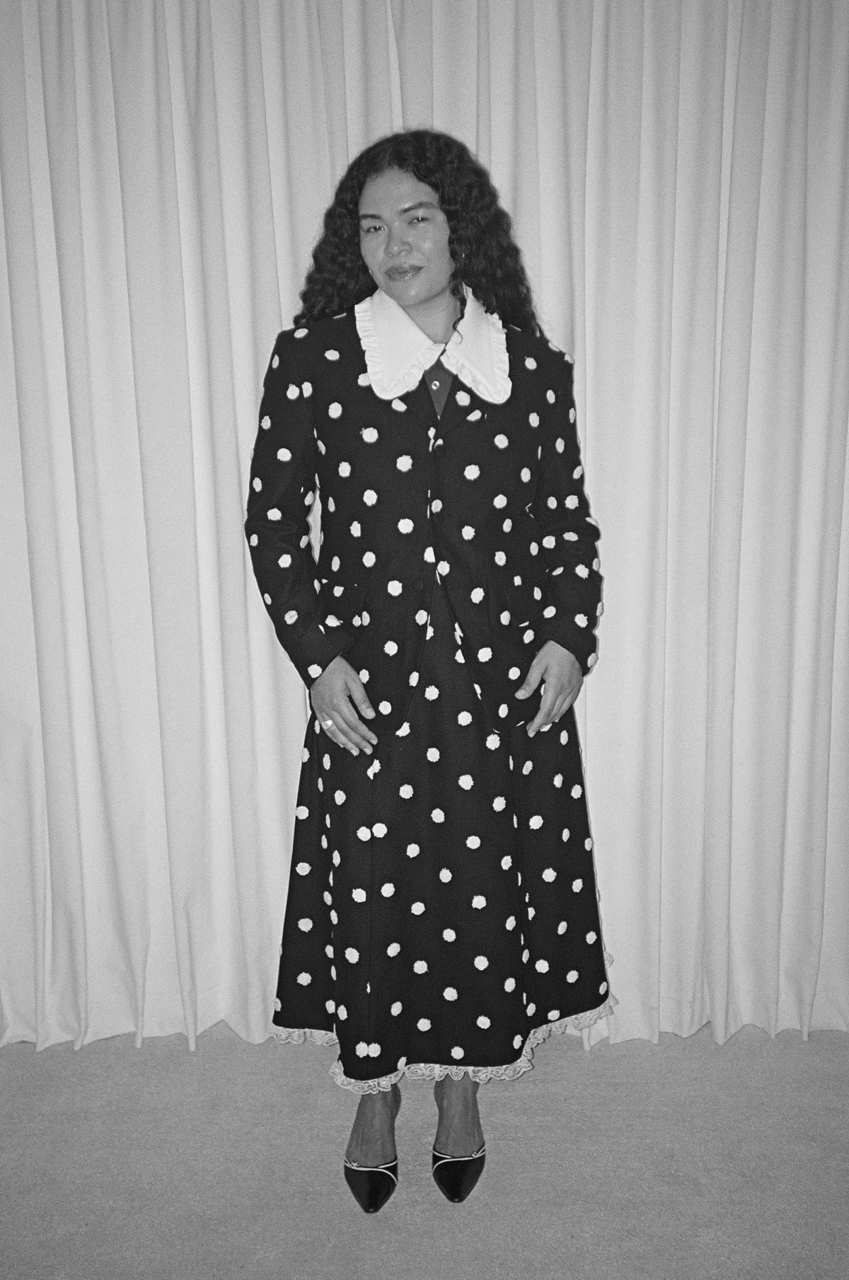 Walt Raised Polkadot Blazer