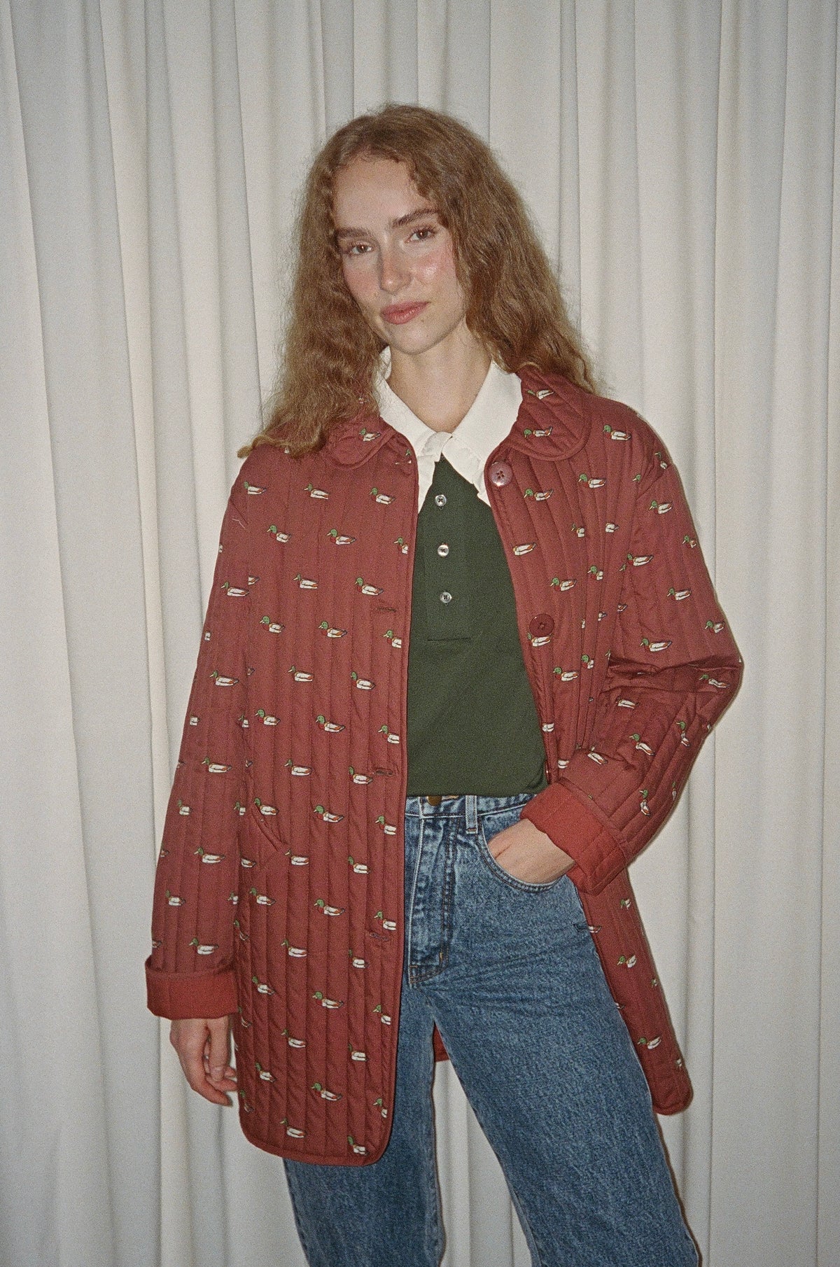 Arnie Mallard Print Quilted Jacket