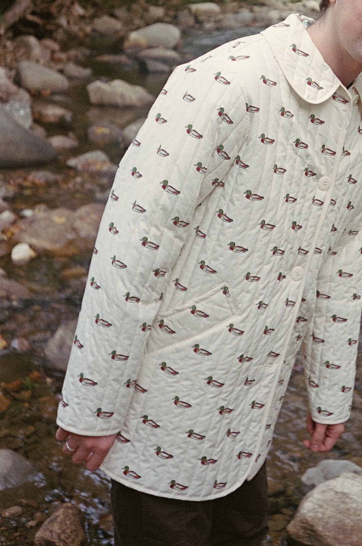 Arnie Mallard Print Quilted Jacket