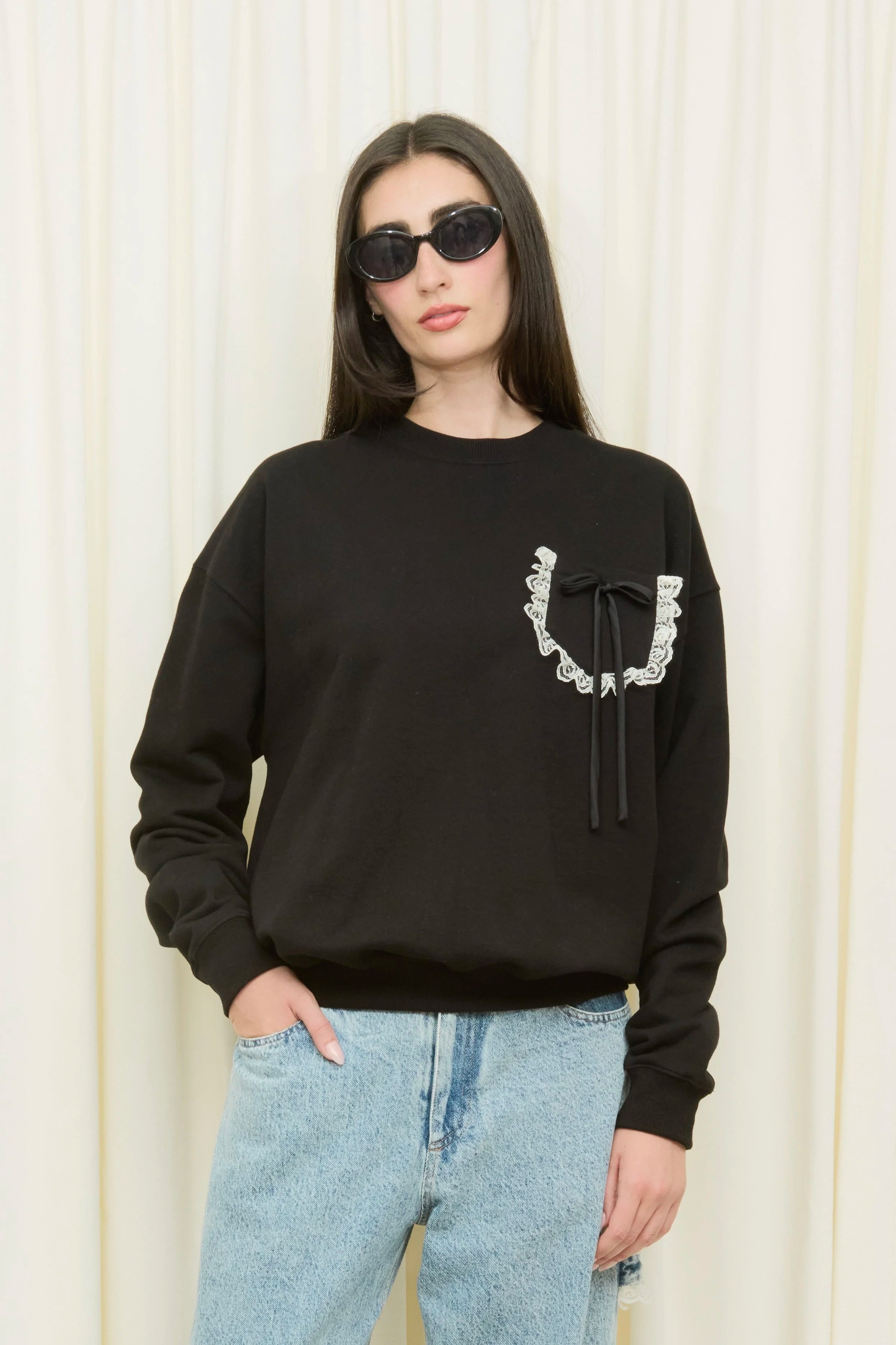 Collins Bow Pocket Sweatshirt