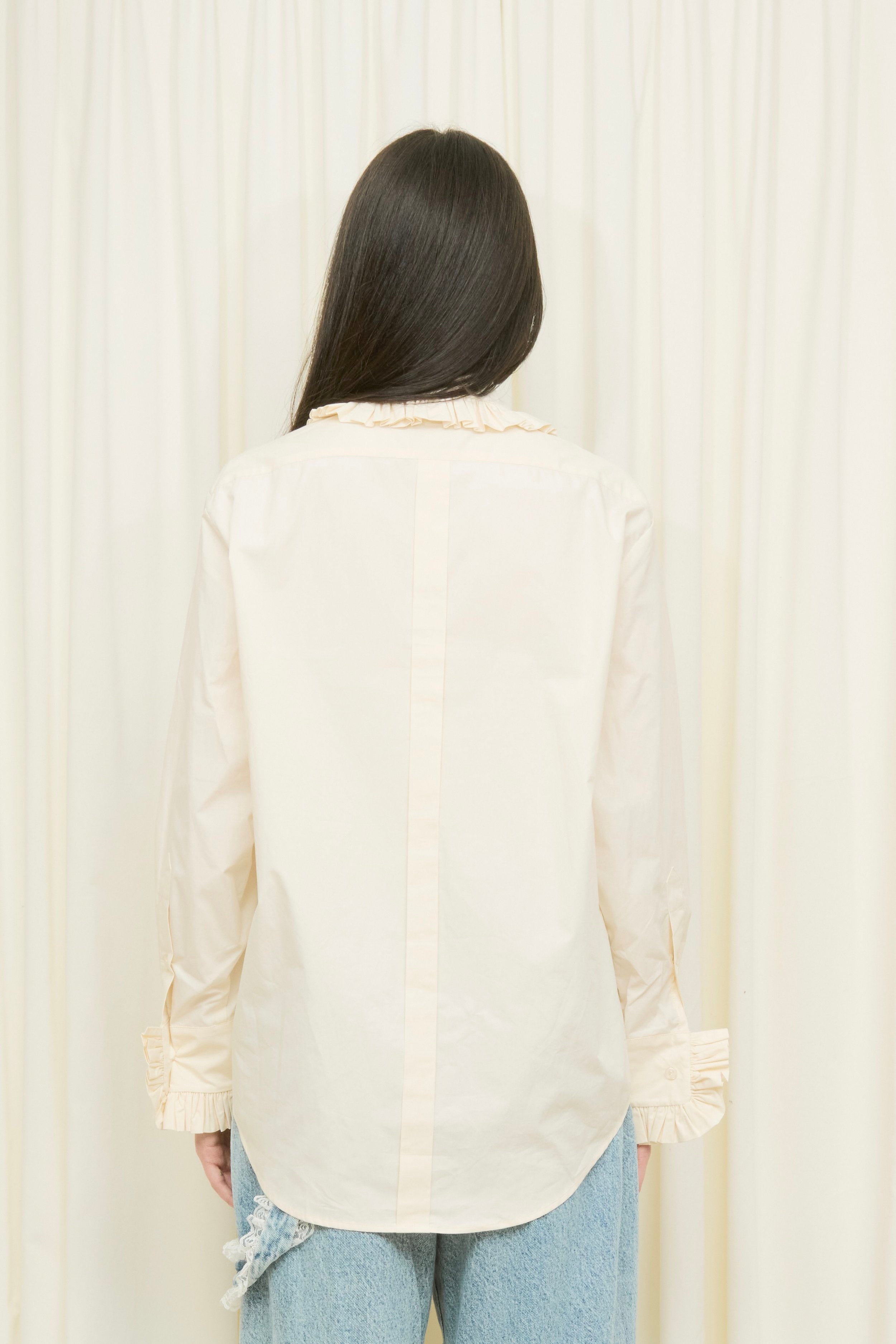 Pippa Ruffle Button Down Shirt