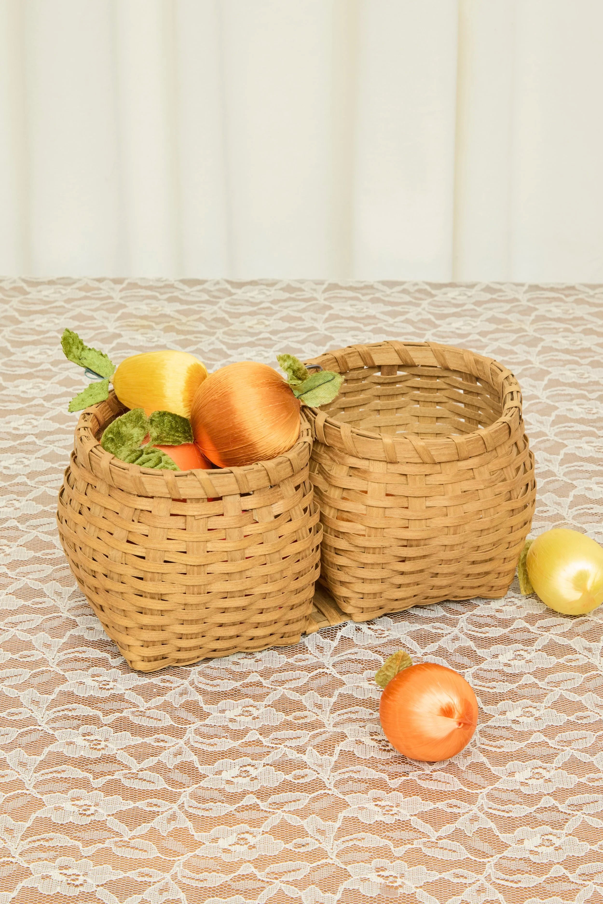 Antique Double Basket