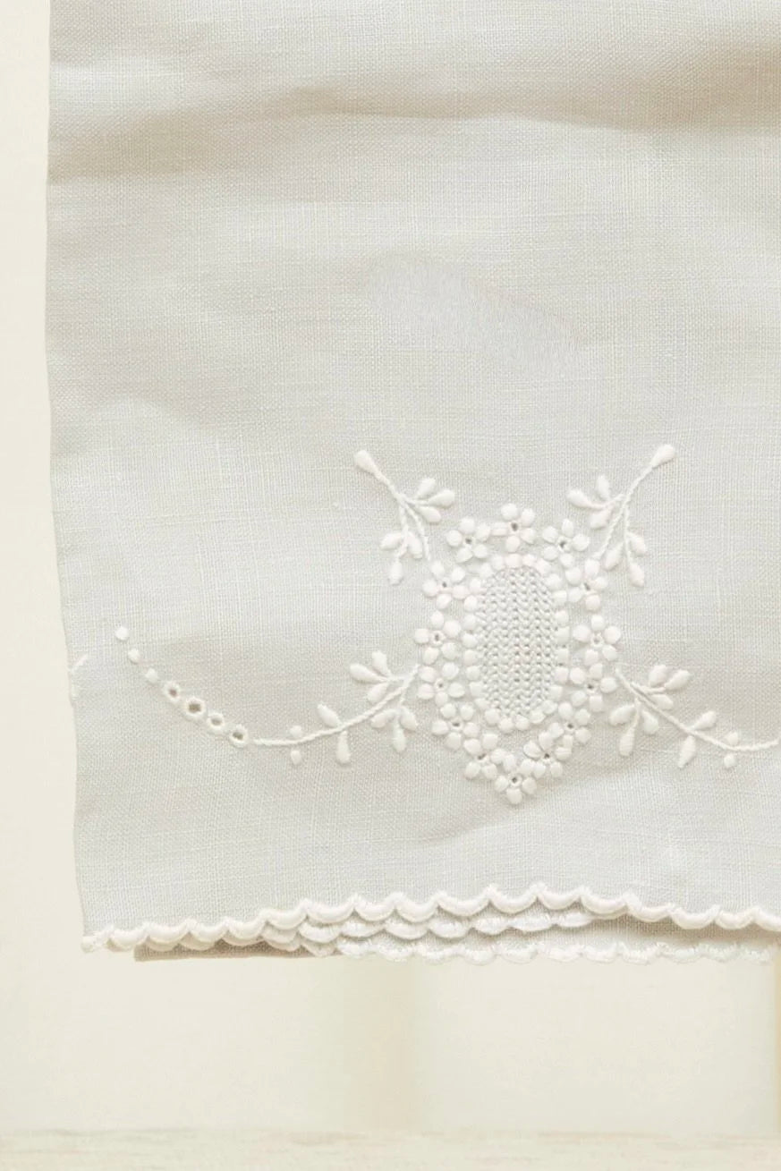 Vintage Embroidered Tea Towel Set/2