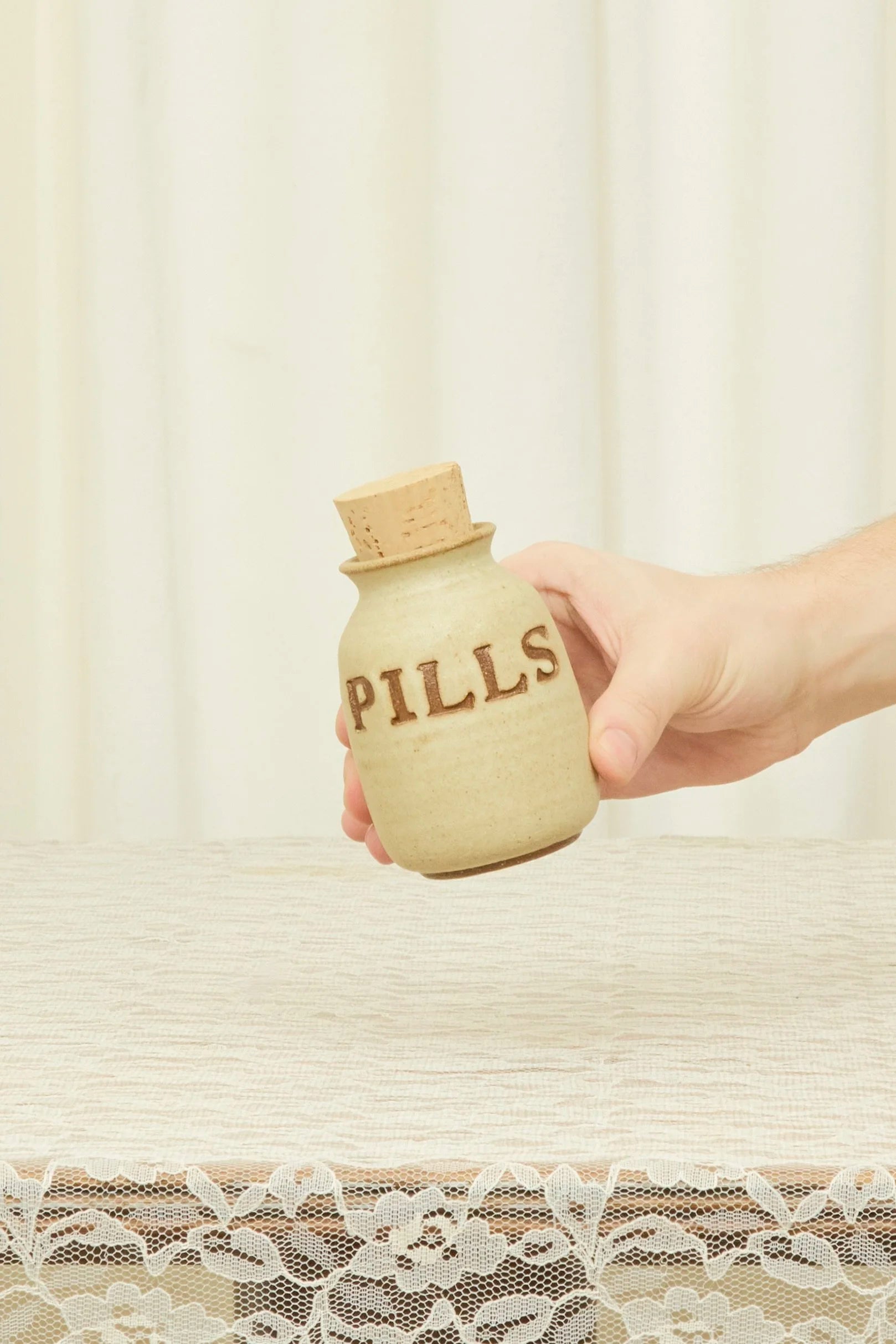 Vintage "Pills" Jar