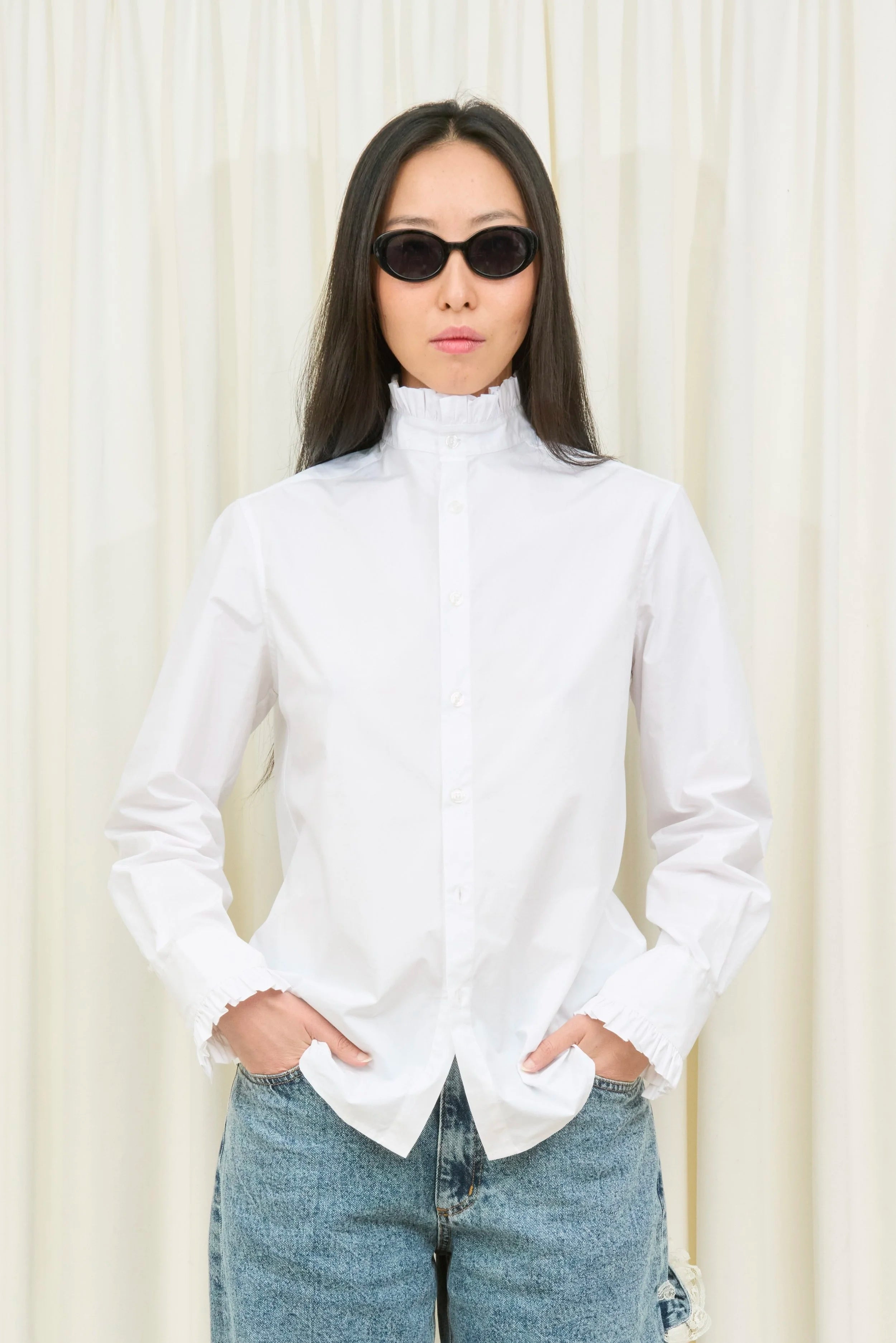 Julien Ruffle Collar Shirt