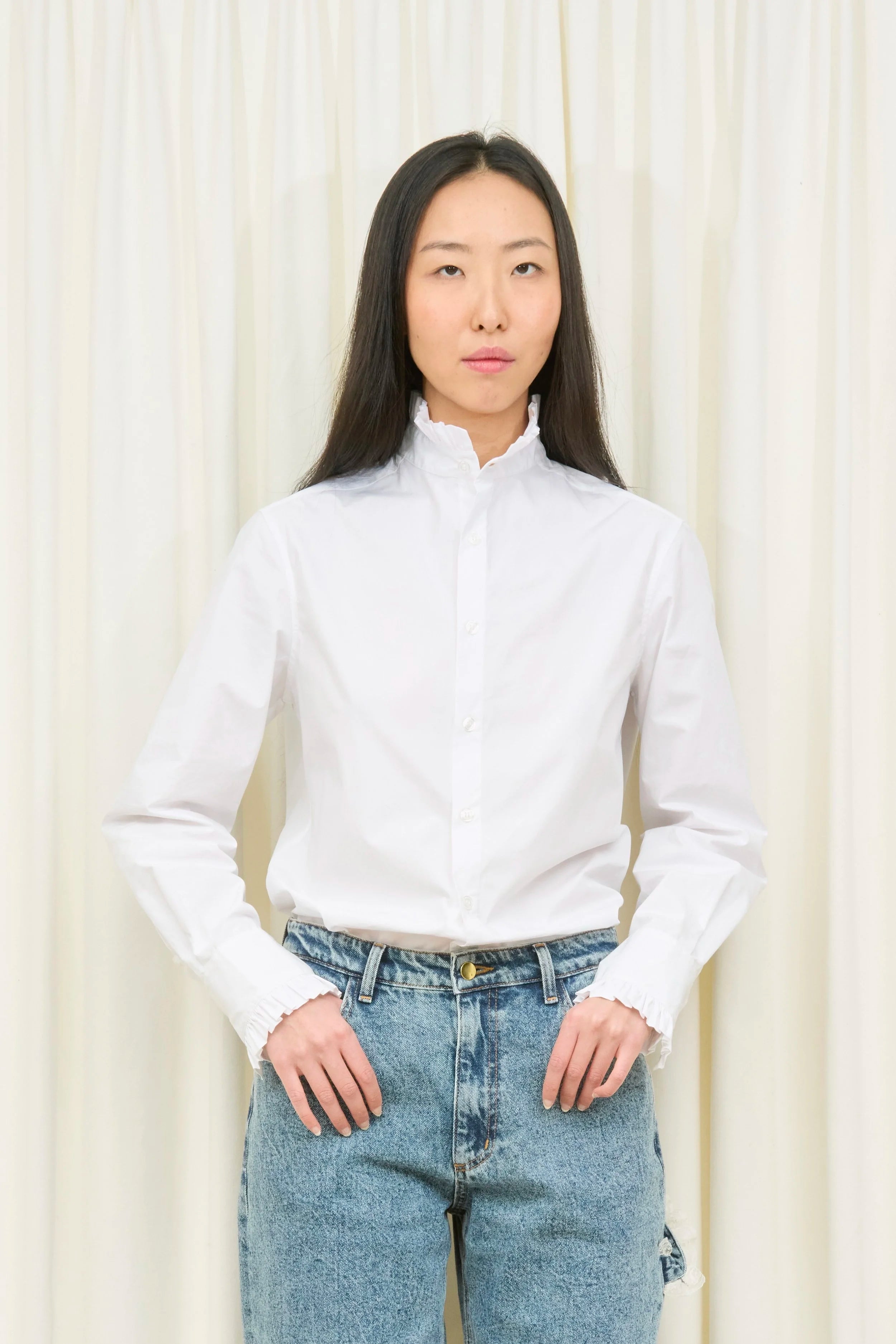 Julien Ruffle Collar Shirt