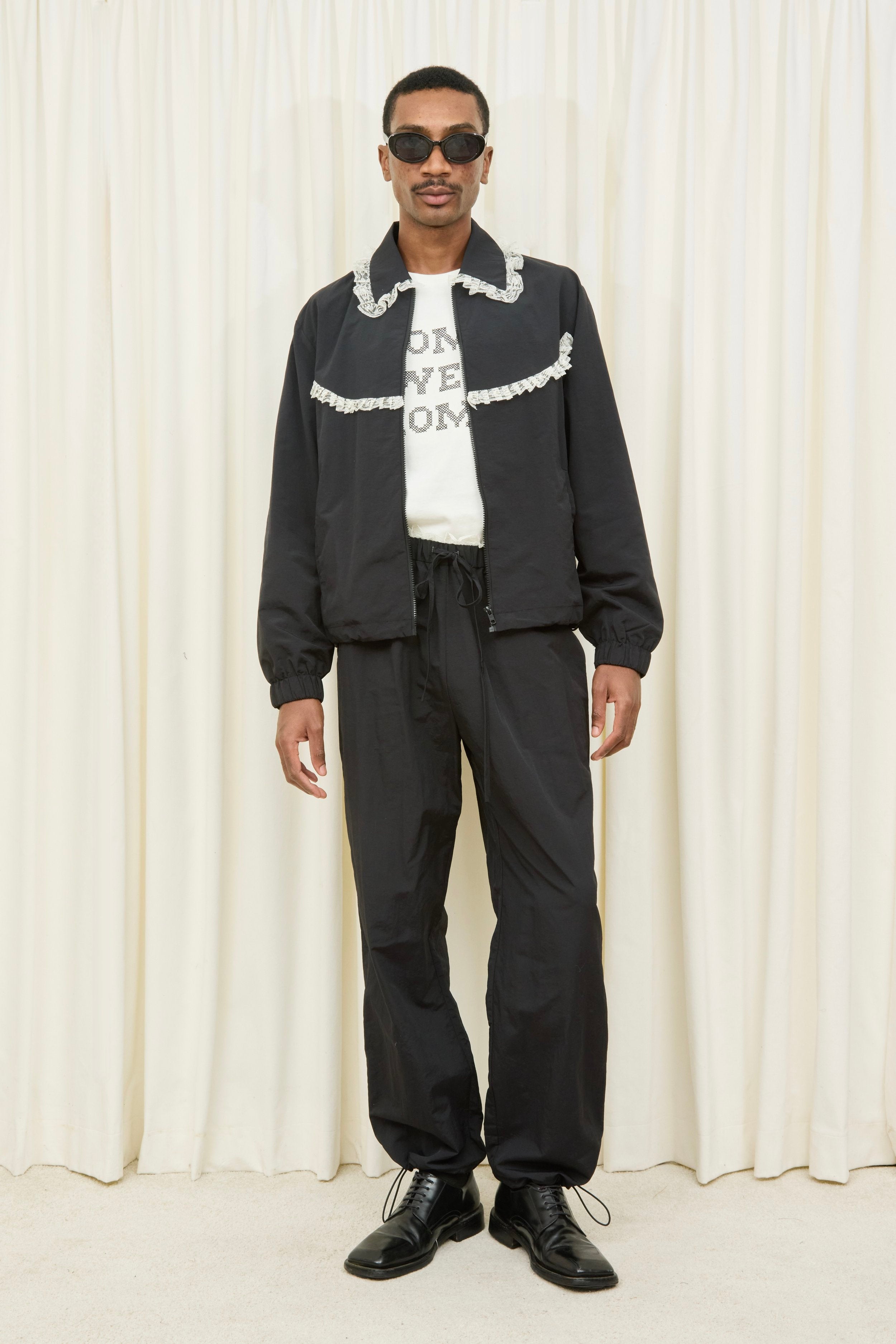 Kennedy Lace Trim Drawcord Track Pant