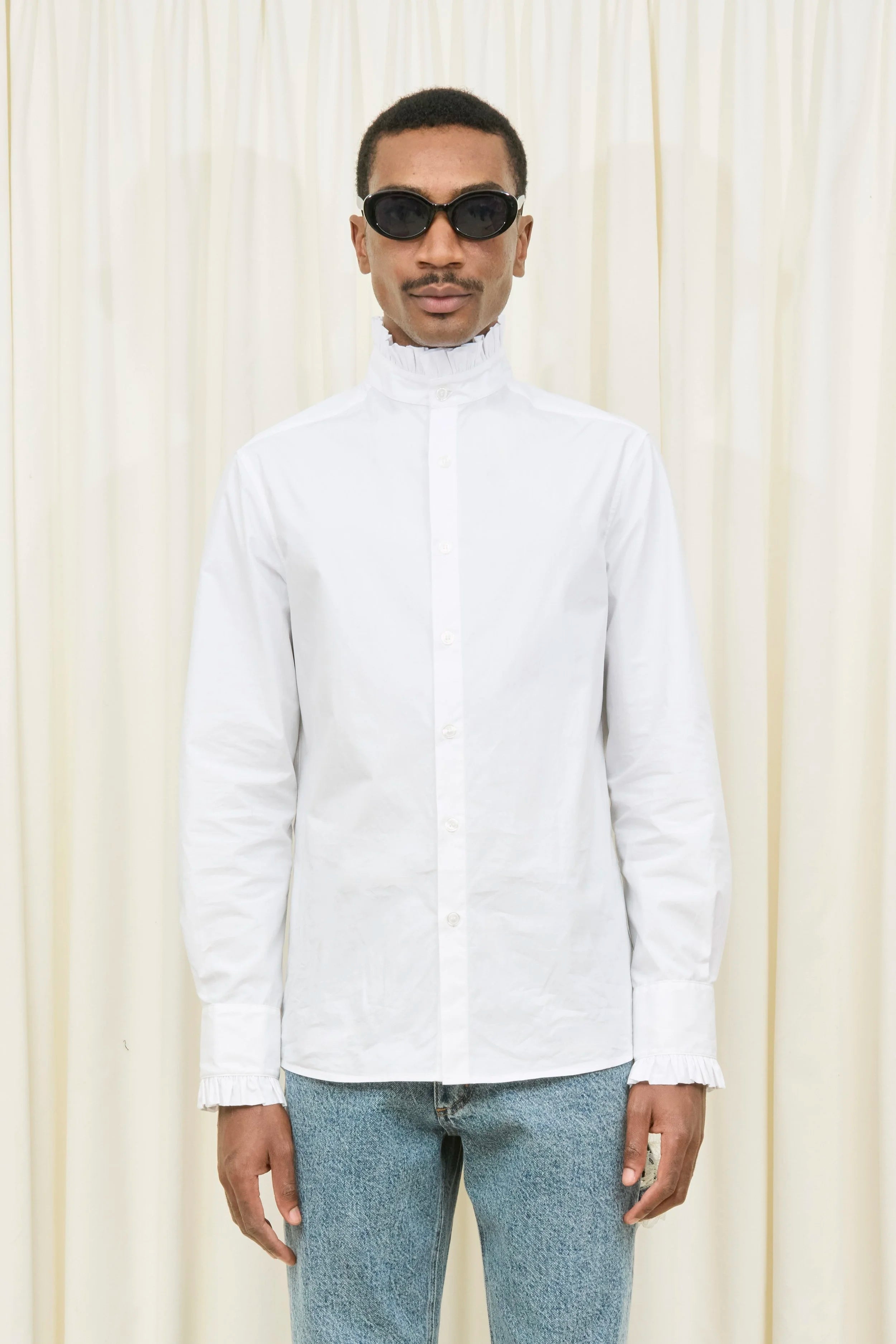 Julien Ruffle Collar Shirt