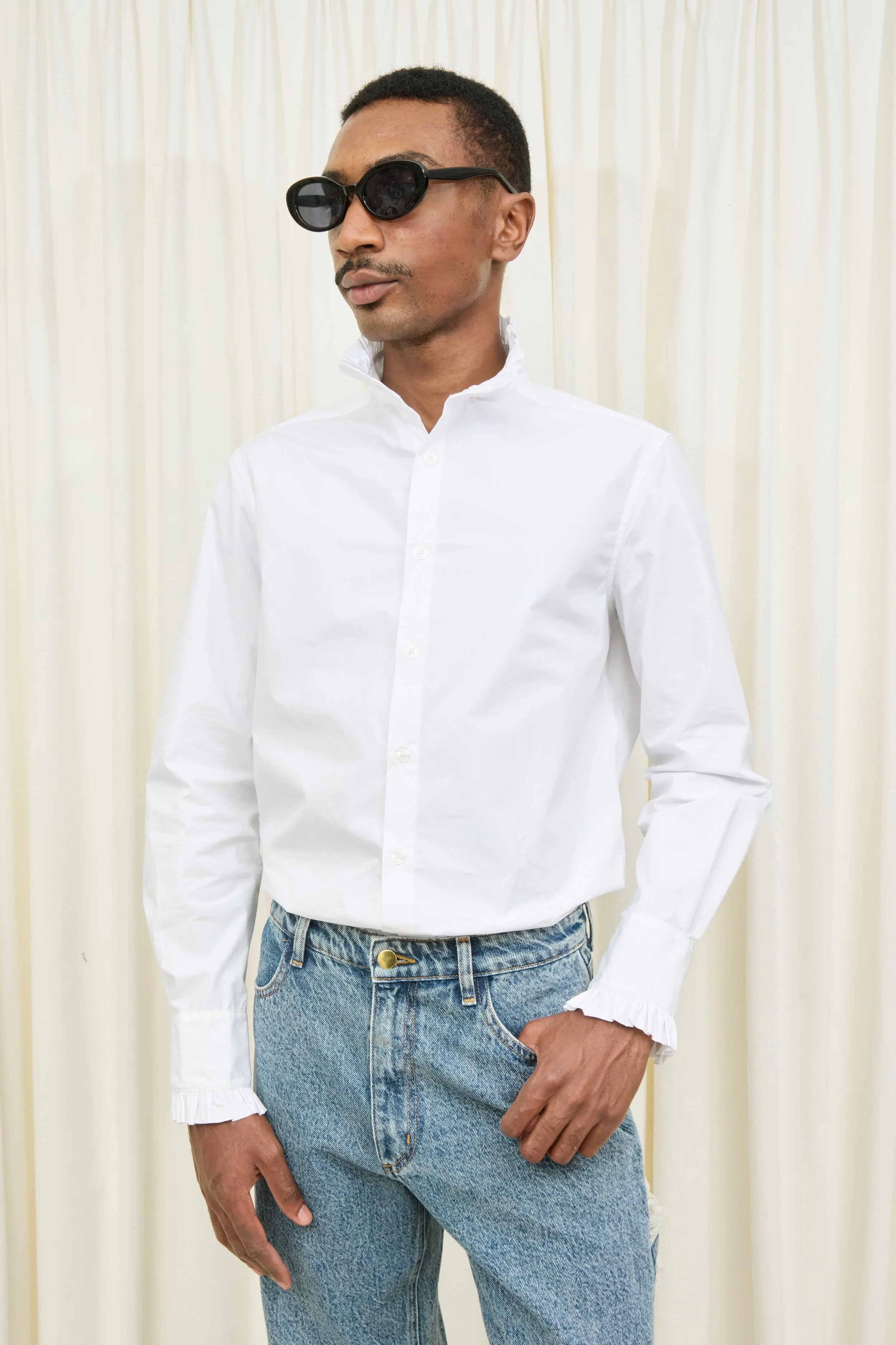 Julien Ruffle Collar Shirt