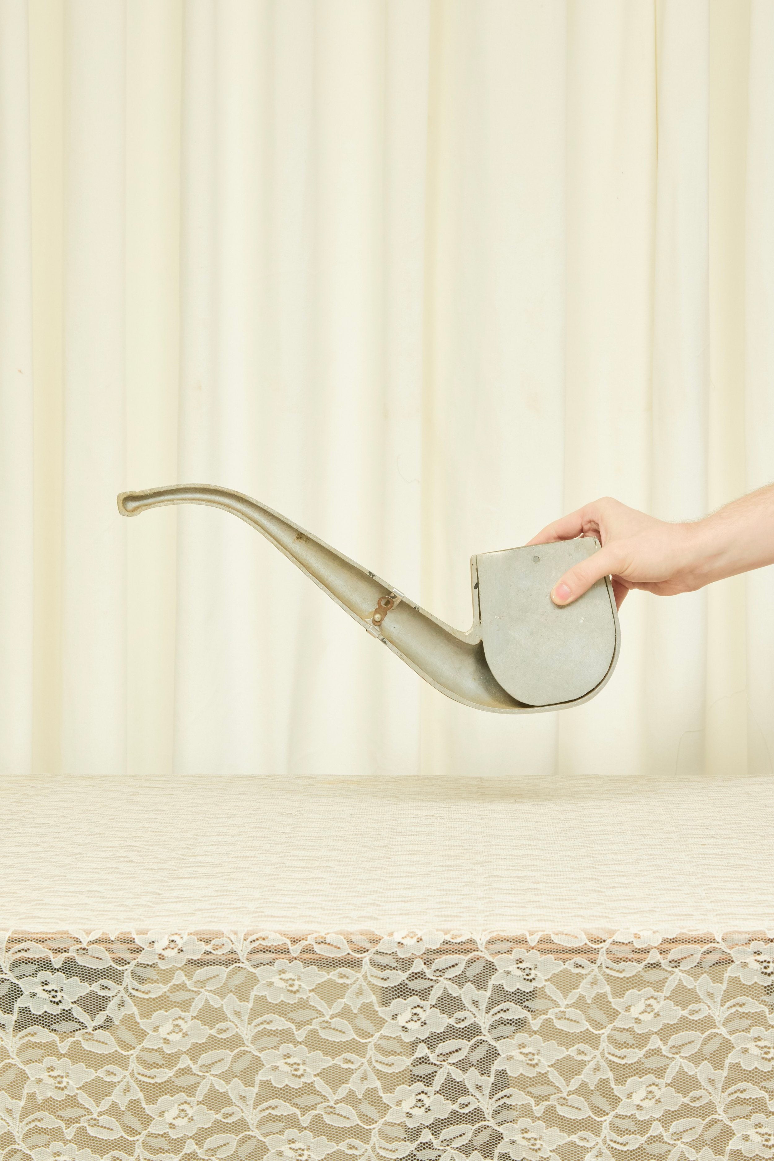 Vintage Metal Pipe Wall Pocket