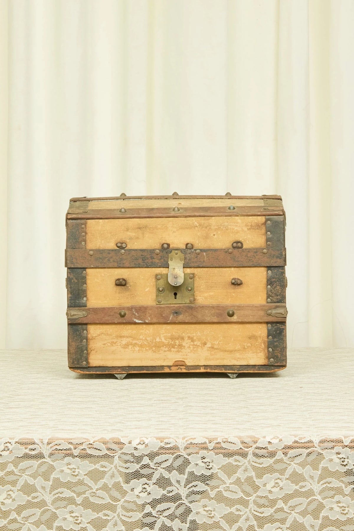 Antique Mini Trunk Hope Chest
