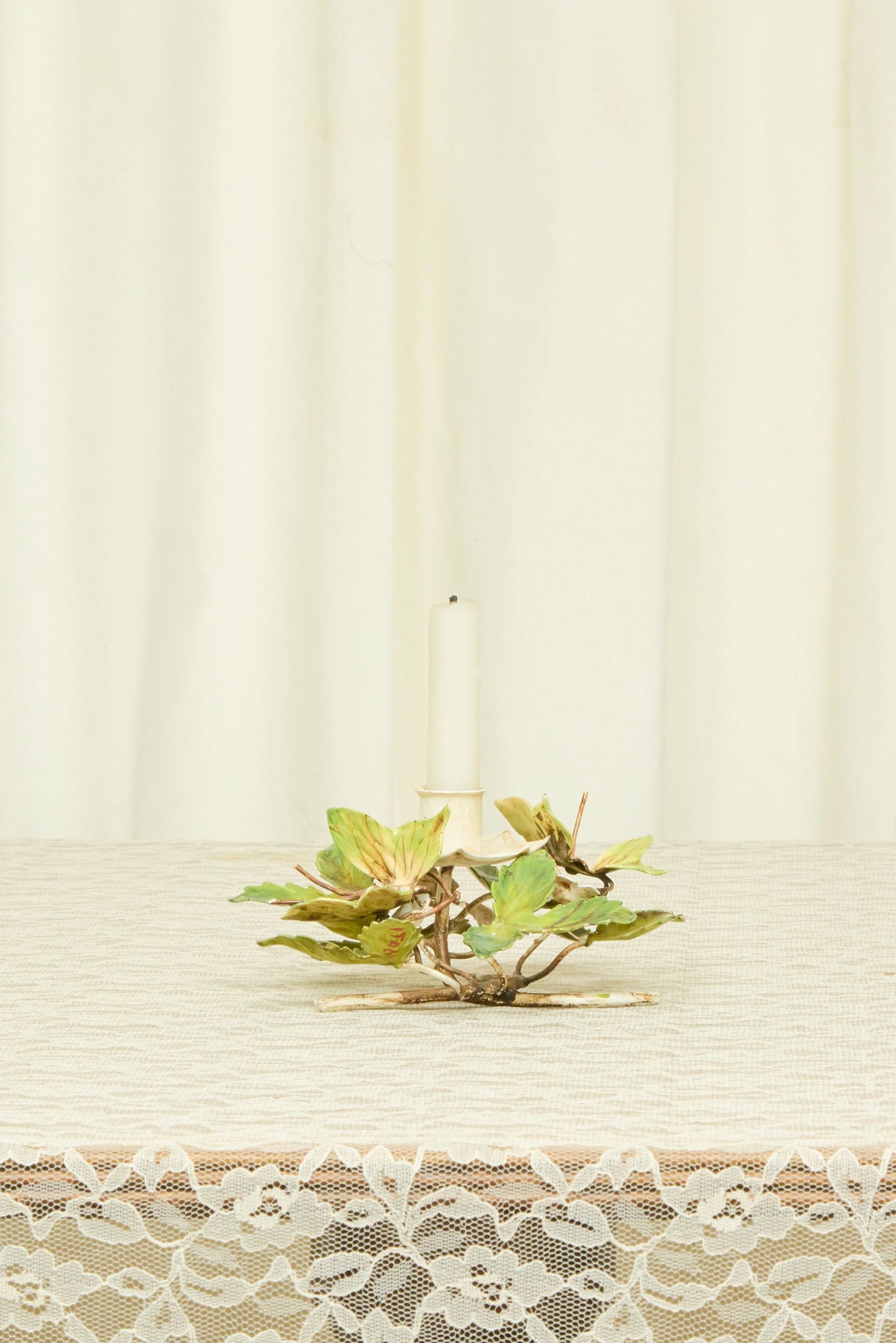 Vintage Metal Butterfly Candle Holder