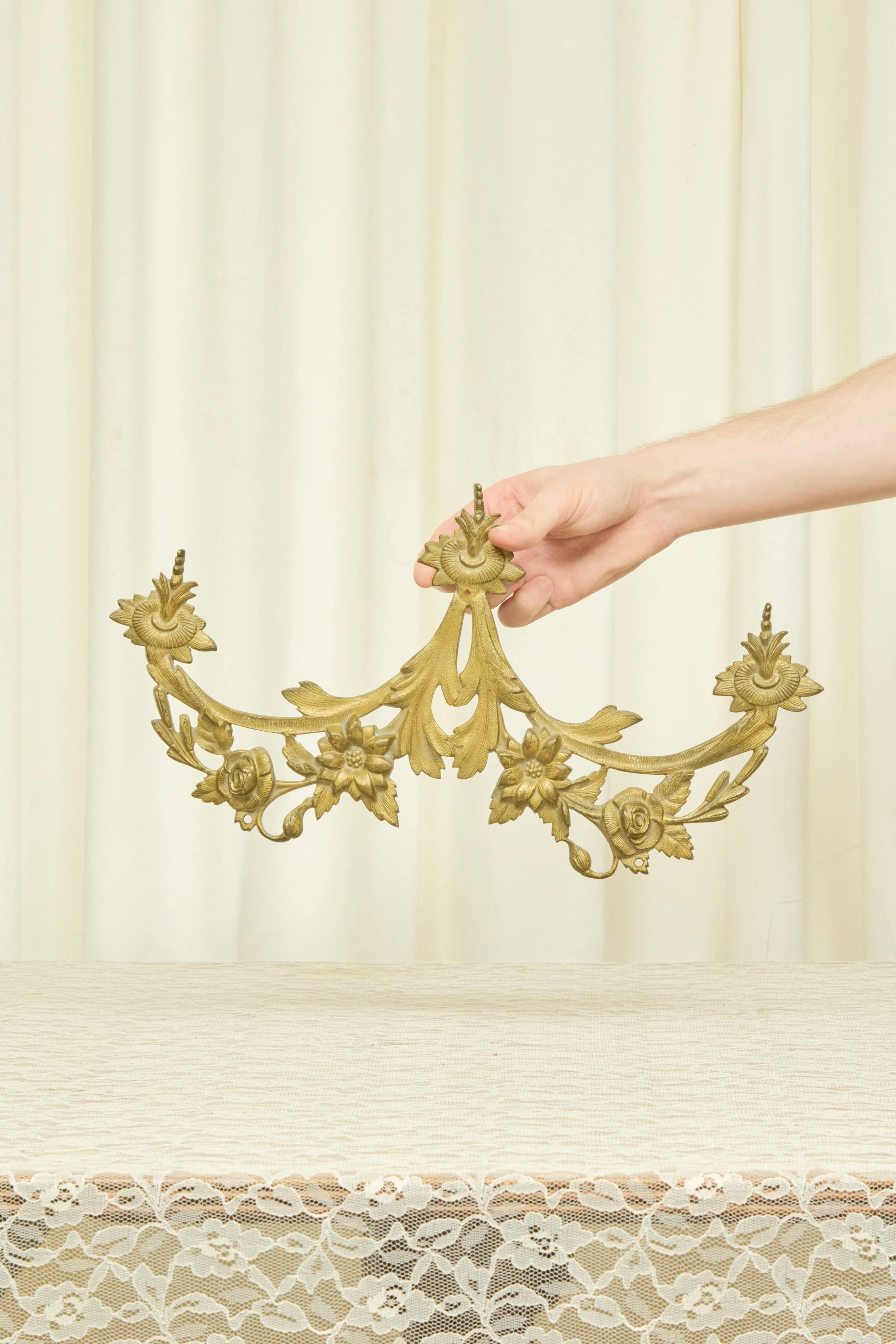 Antique Brass Ornate Wall Decor