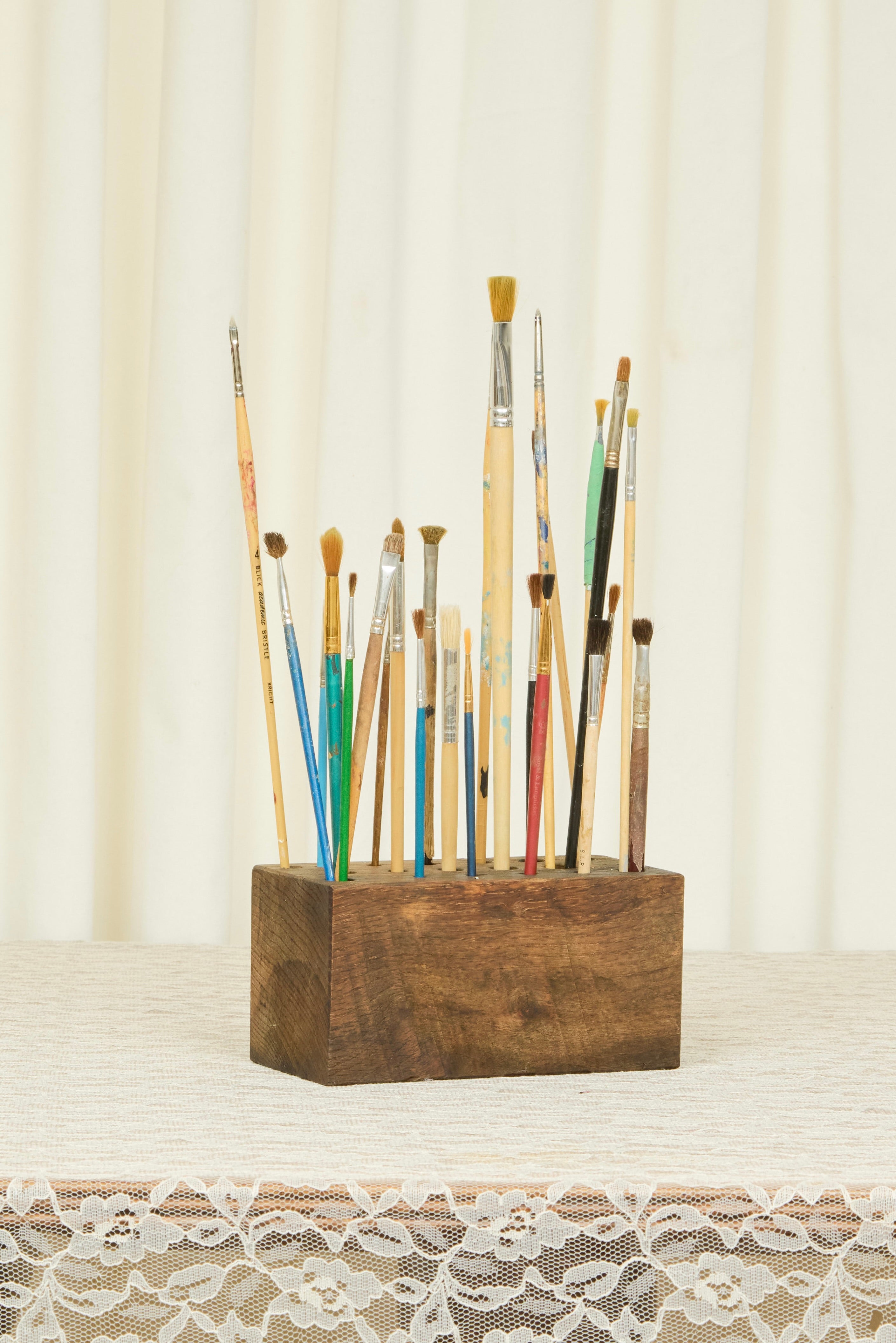 Vintage Block of Paintbrushes