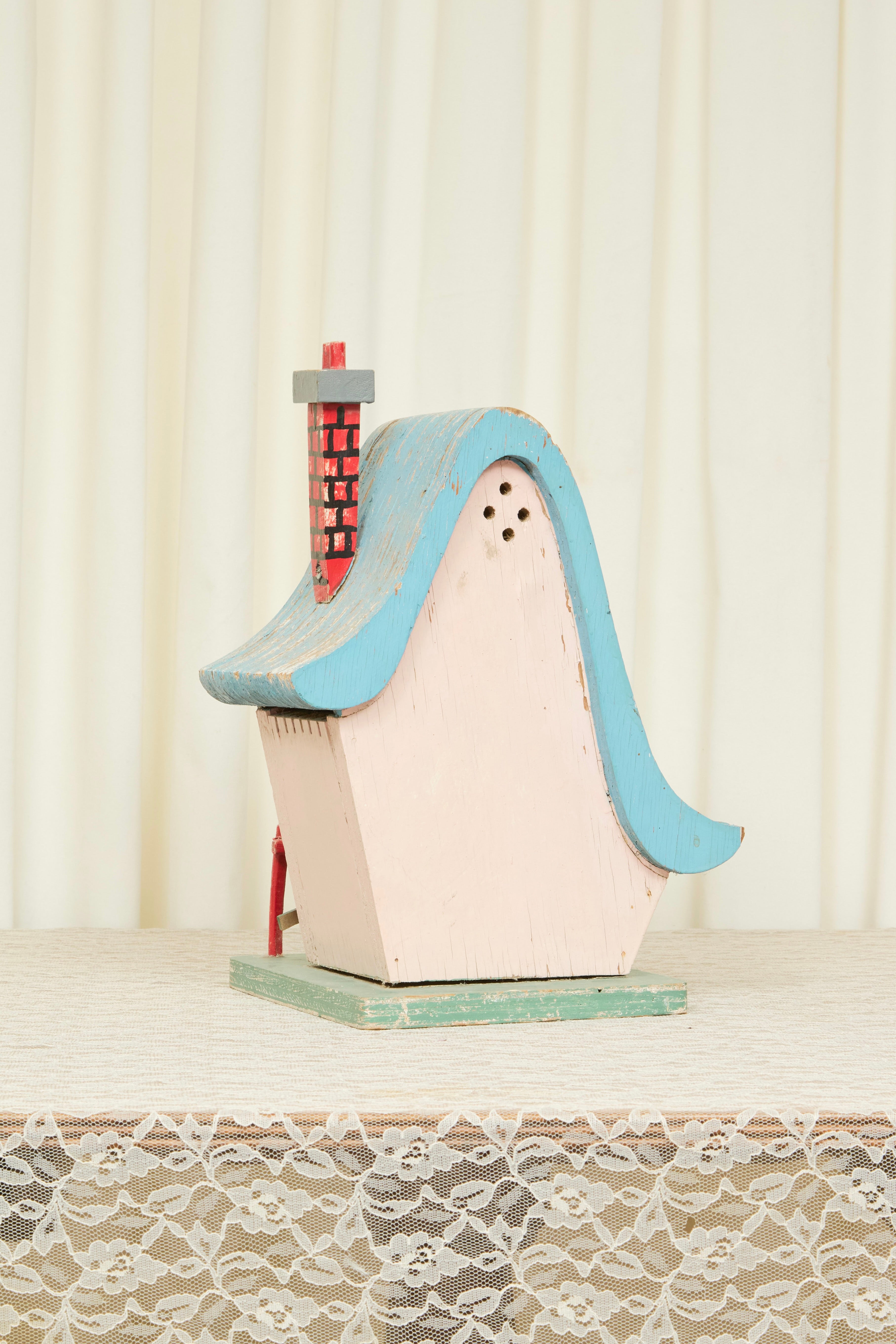 Vintage Wooden Folk Art House