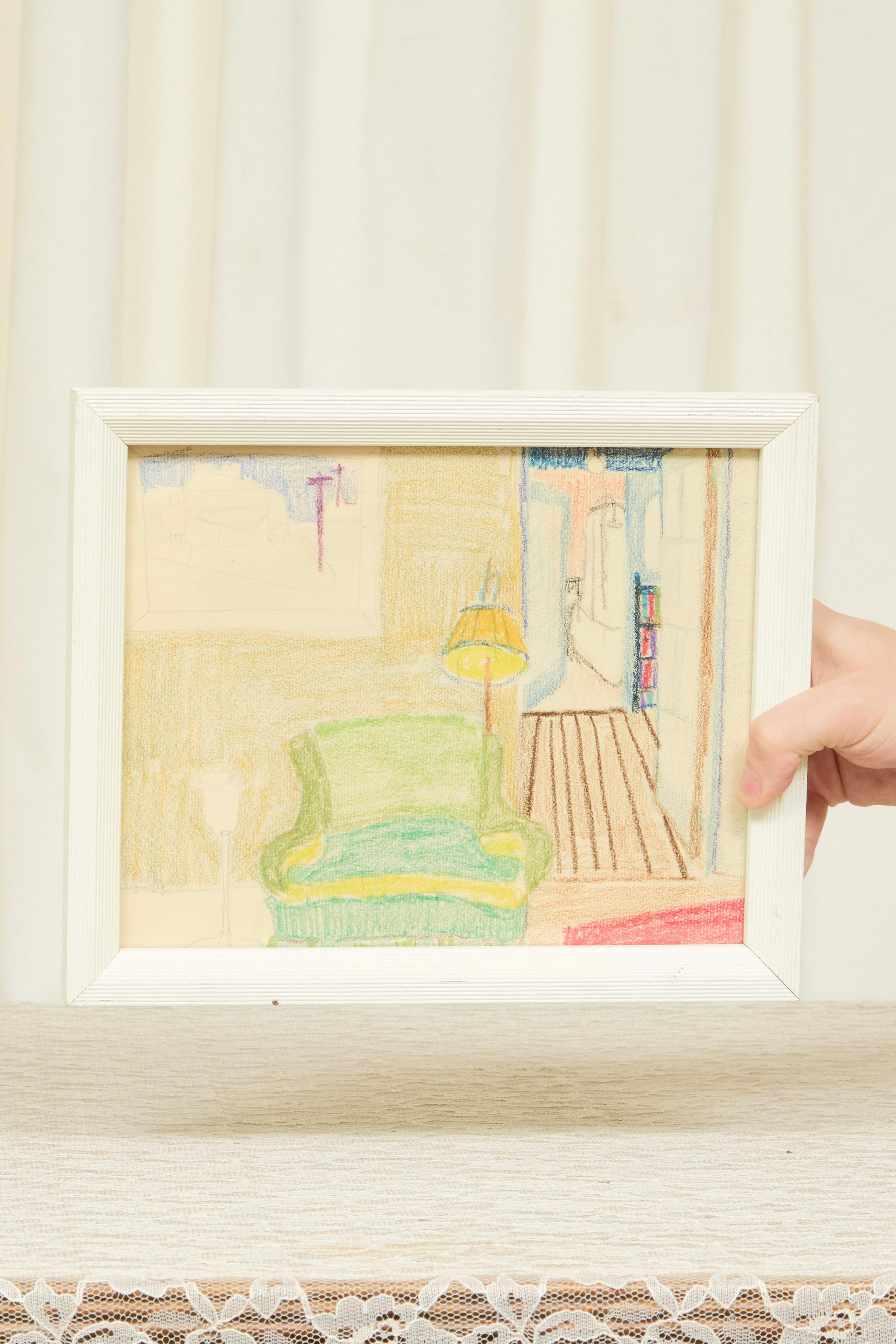 Vintage Living Room Drawing