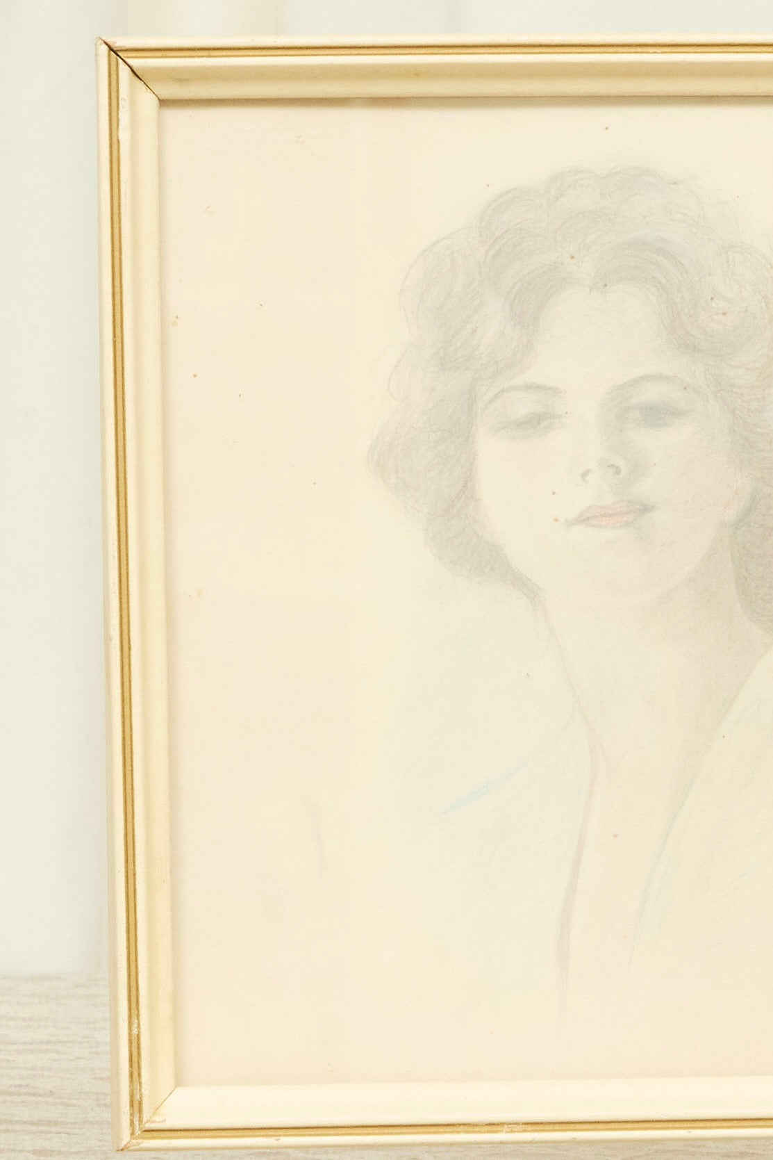 Vintage Pastel Portrait of a Woman