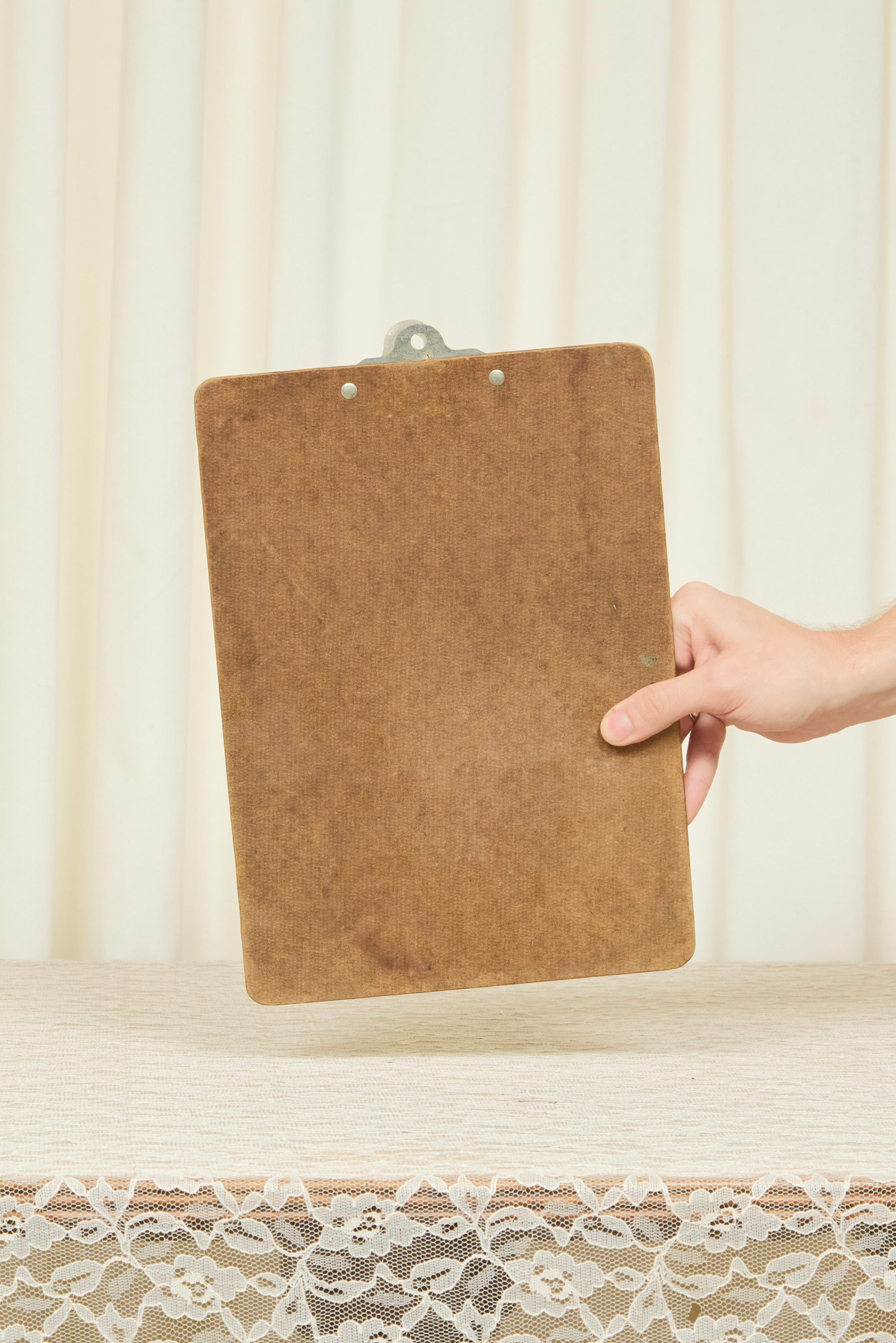 Vintage Hand on Clipboard Wall Art
