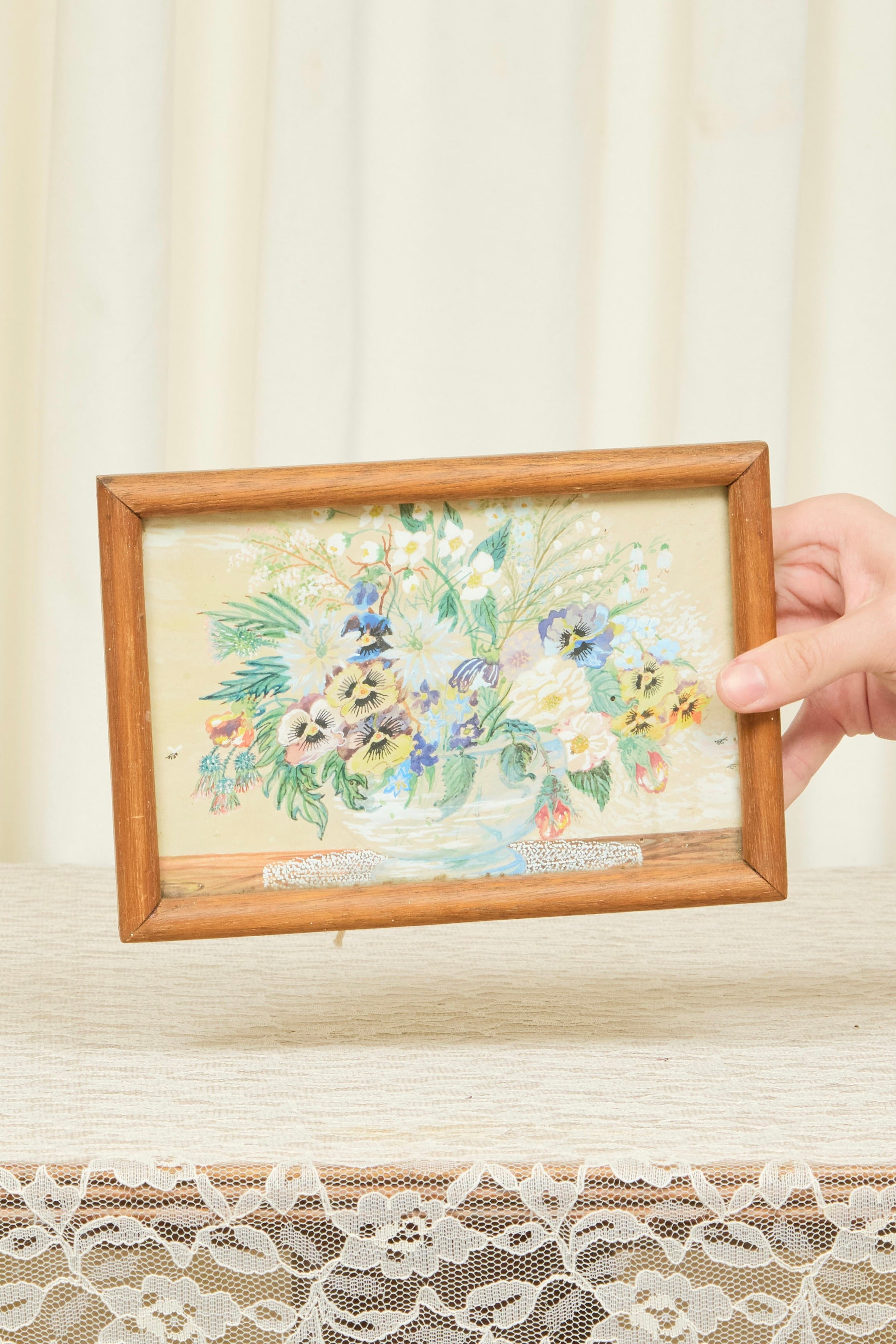 Vintage Framed Floral Boquet Painting