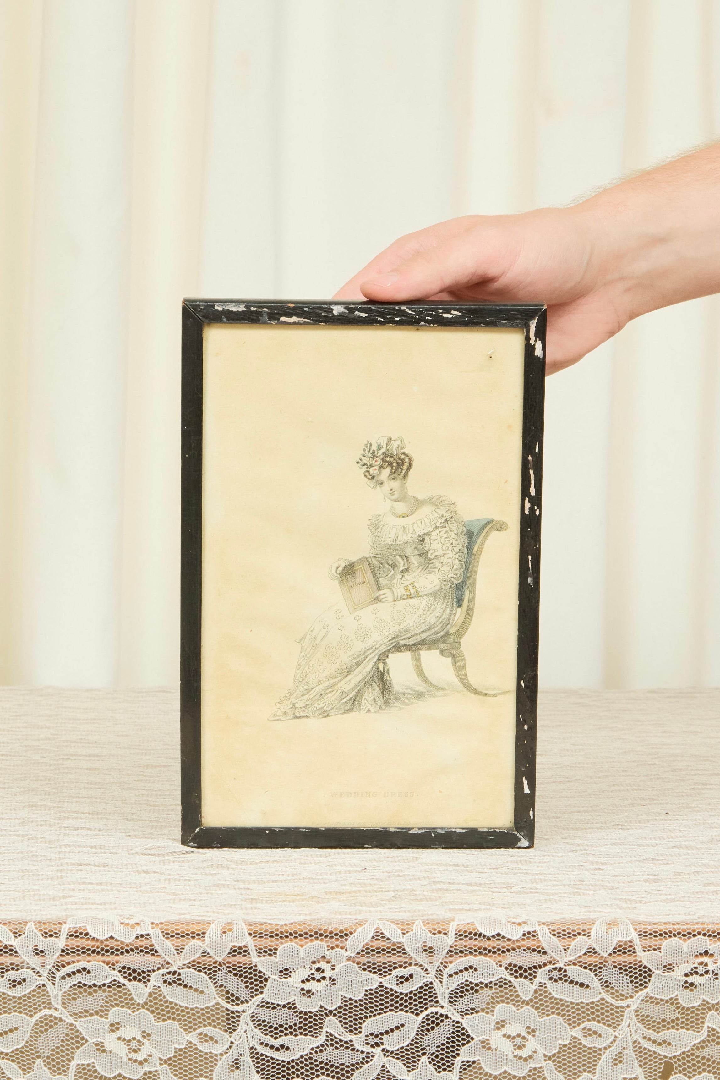Antique "Wedding Dress" Framed Print
