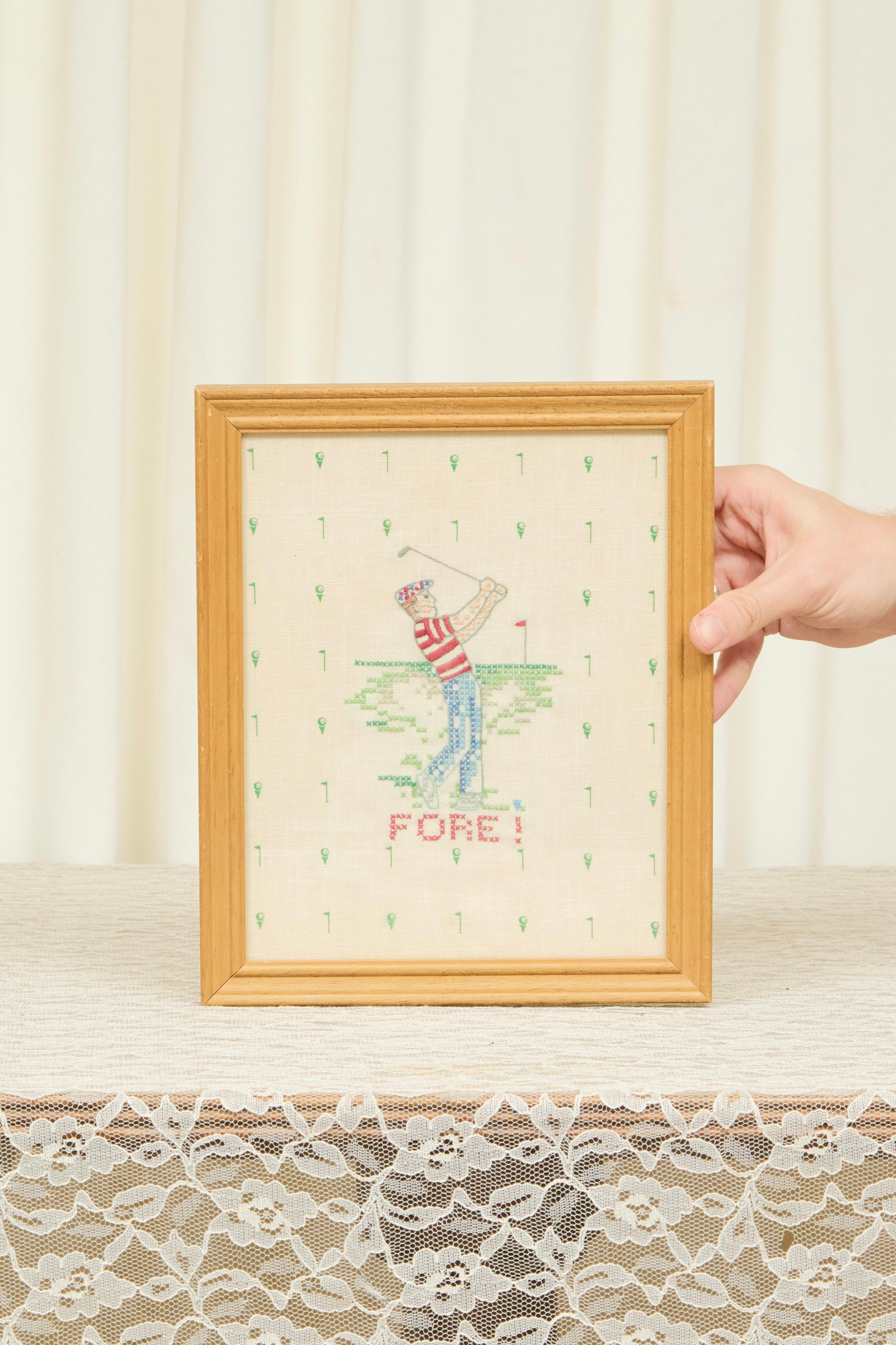 Vintage "Fore" Golf Embroidery