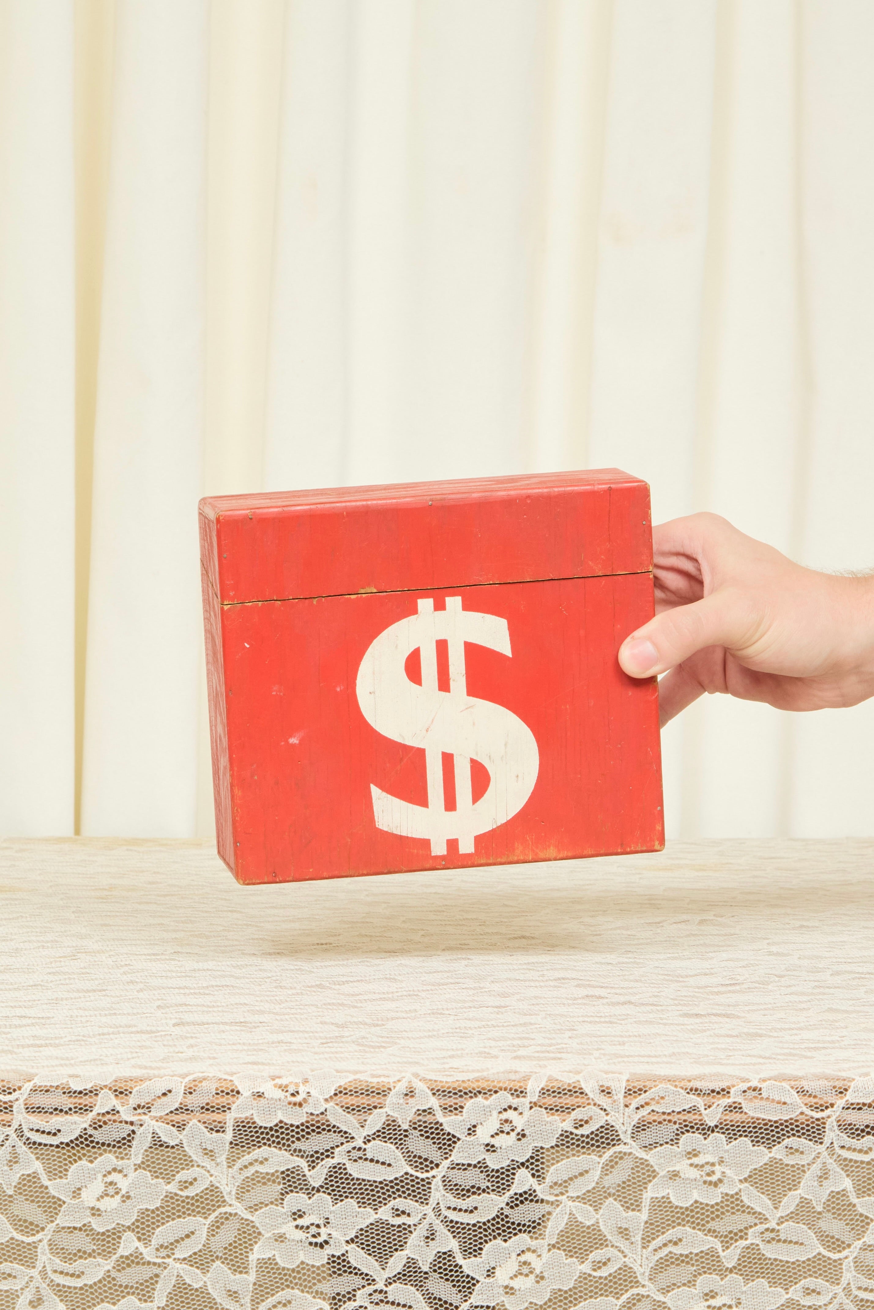 Vintage Folk Art Money Box