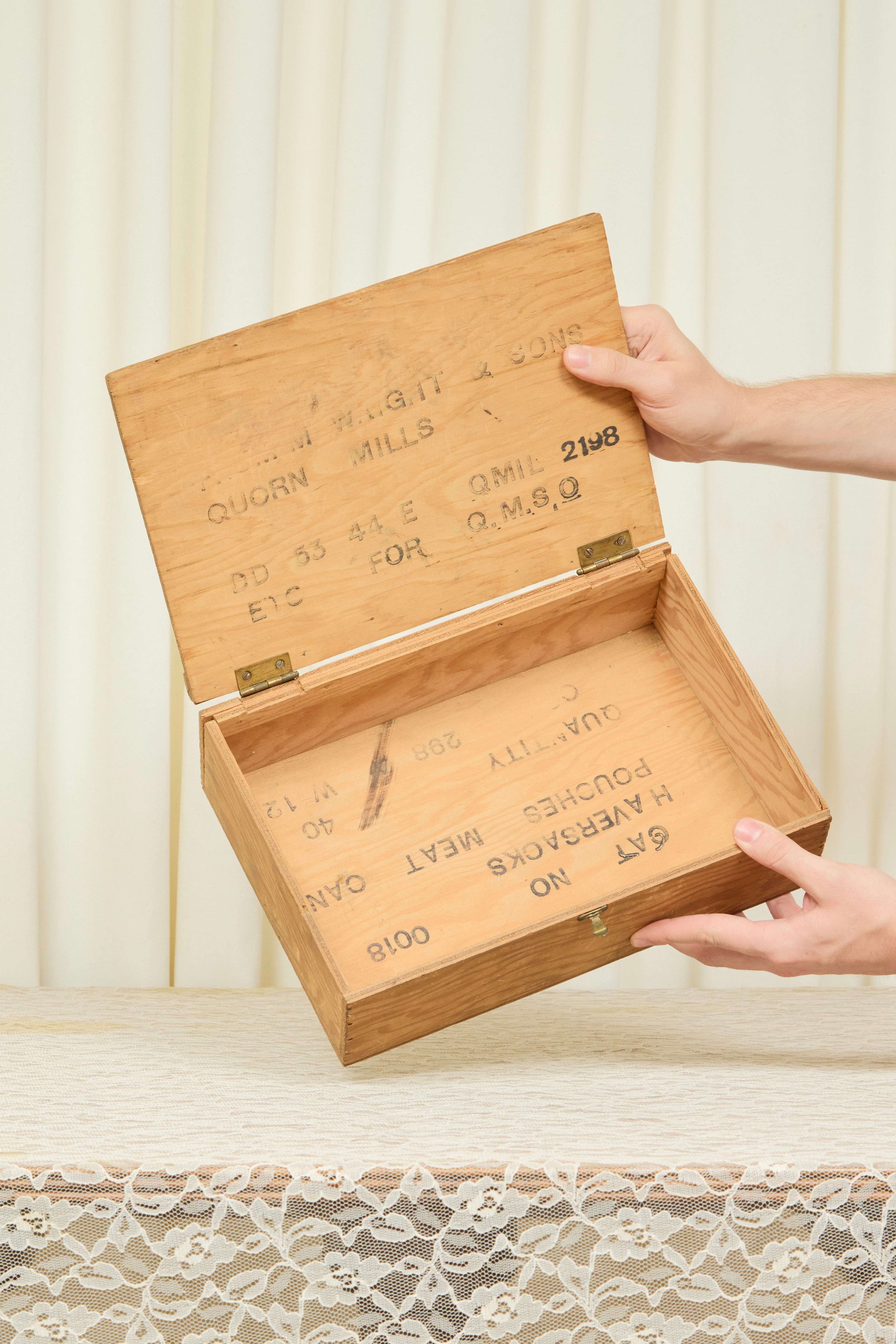 Vintage Pinup Wooden Box