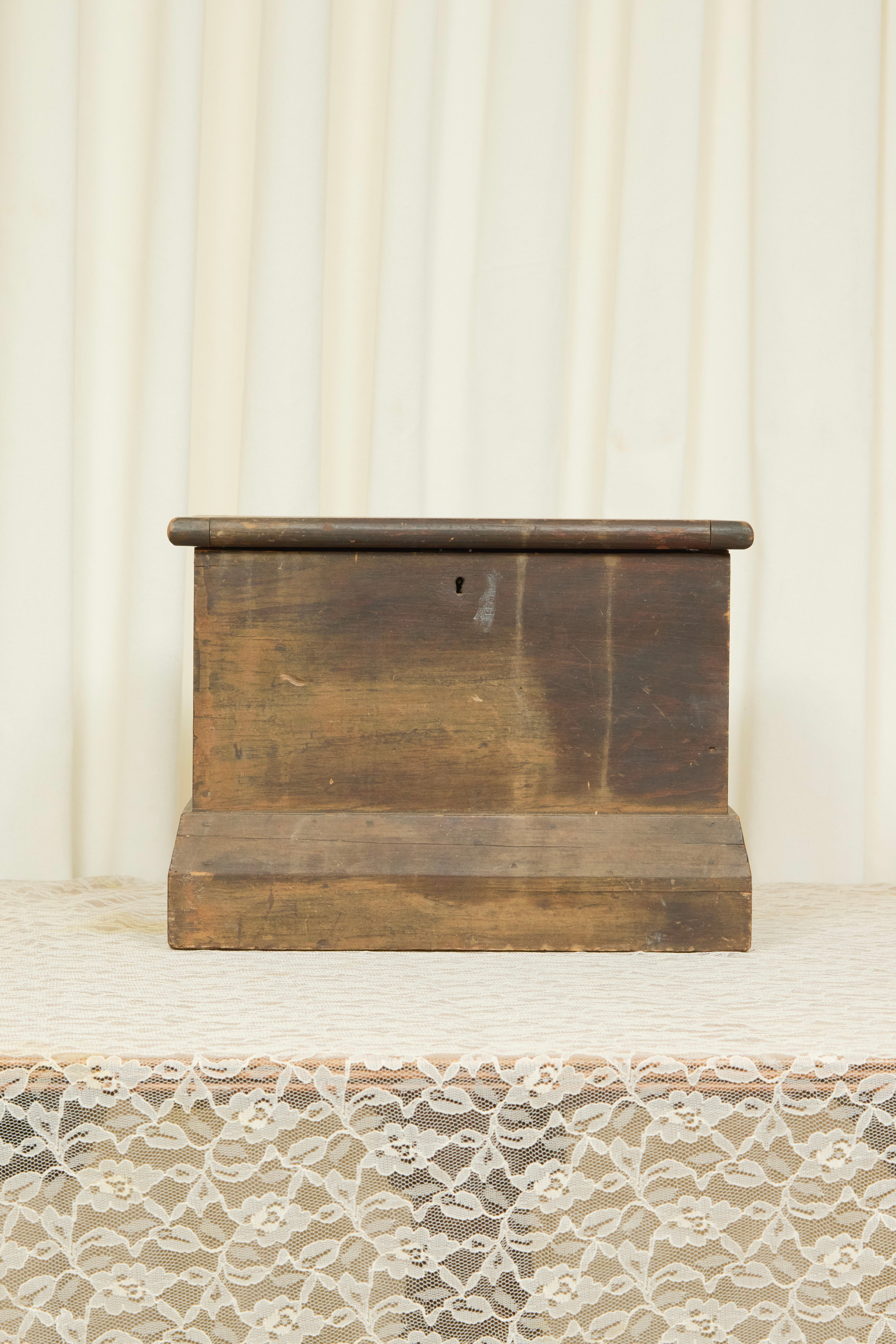 Antique Wooden Box w/Lid