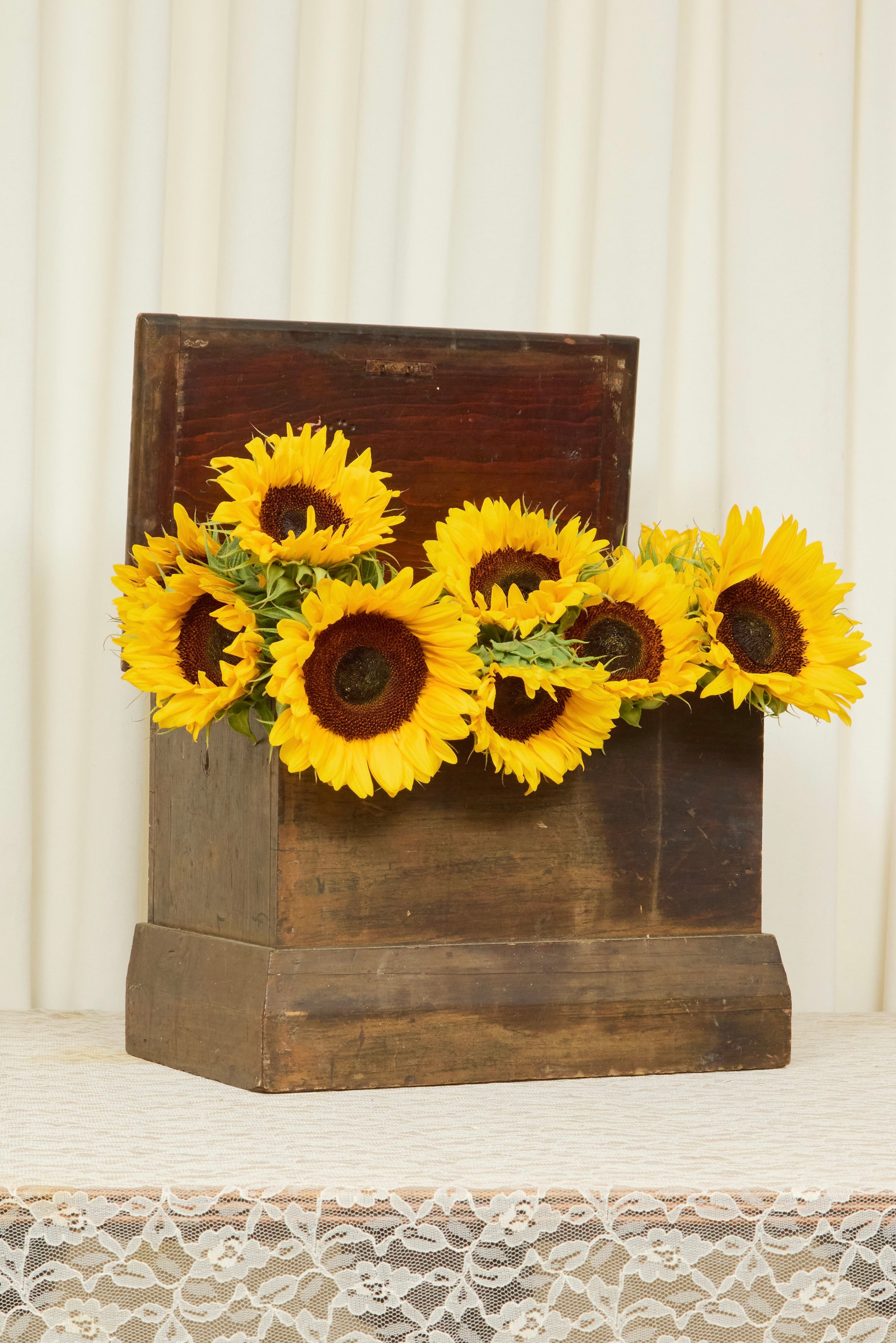 Antique Wooden Box w/Lid