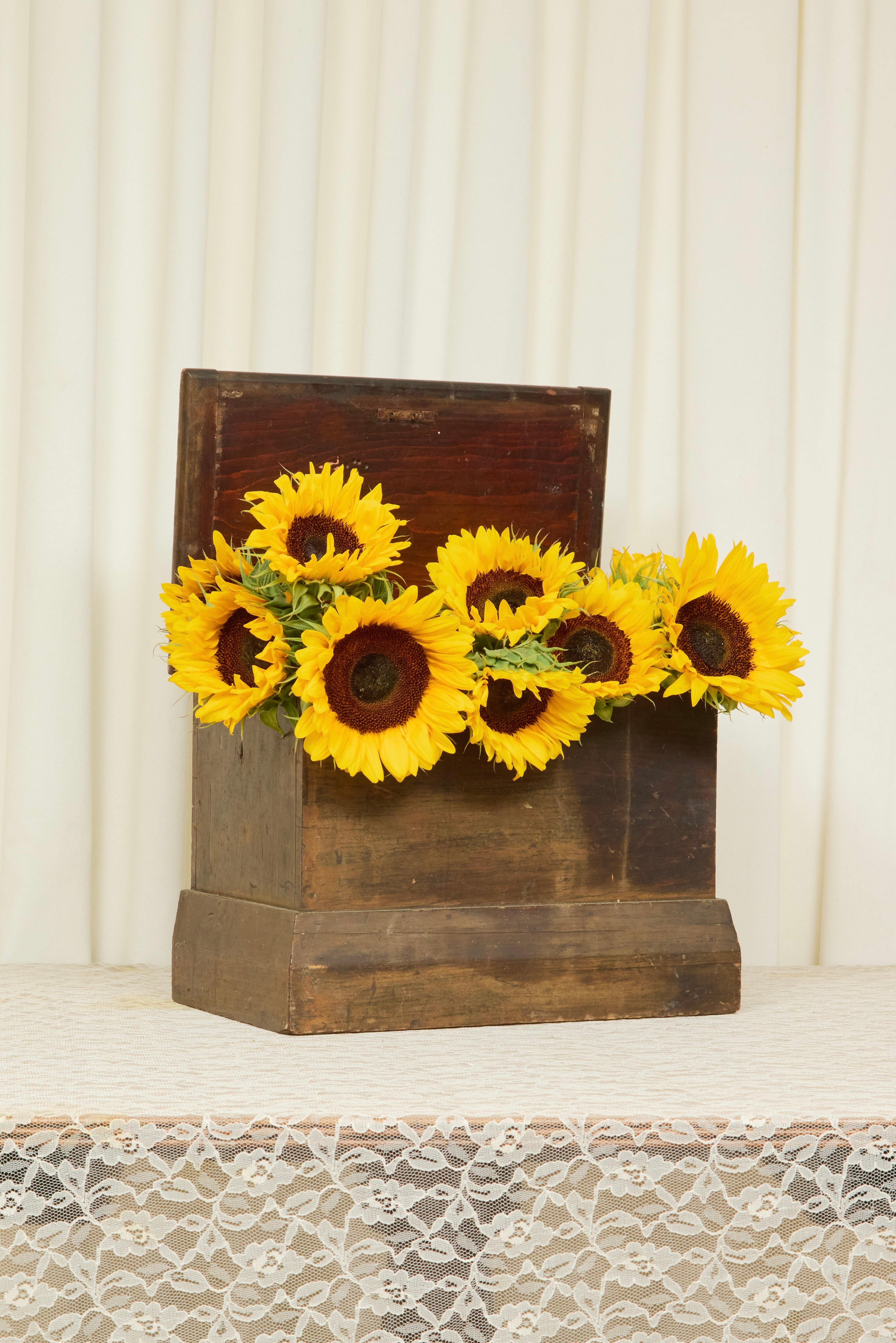 Antique Wooden Box w/Lid